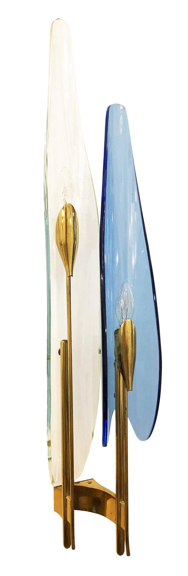 Mid-20th Century Pair of Blue 