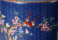 Pair of Blue Glazed Porcelain Lamps