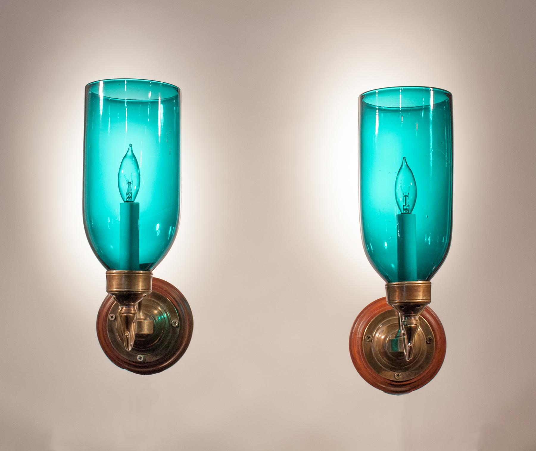 teal wall sconces