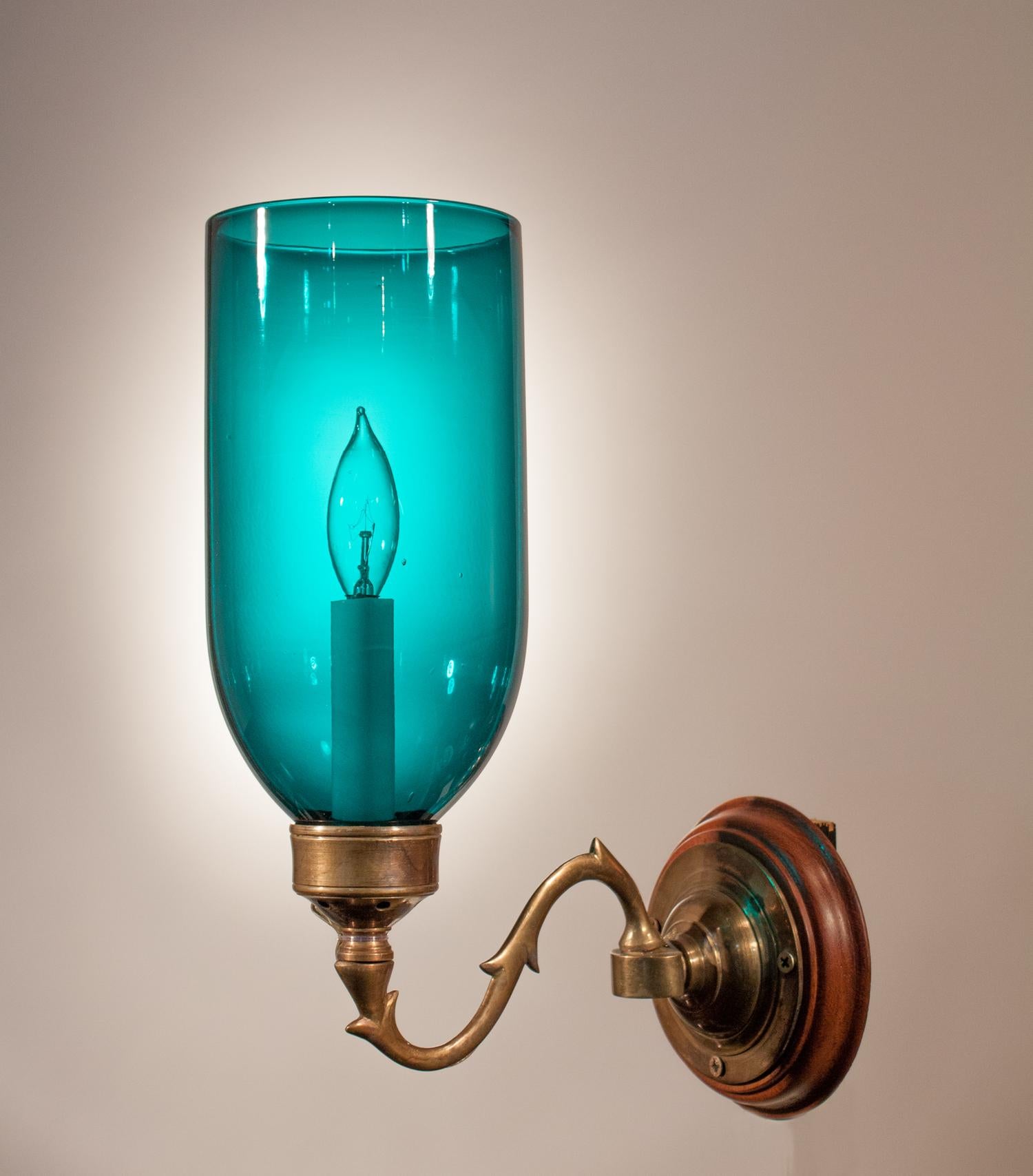 teal sconces