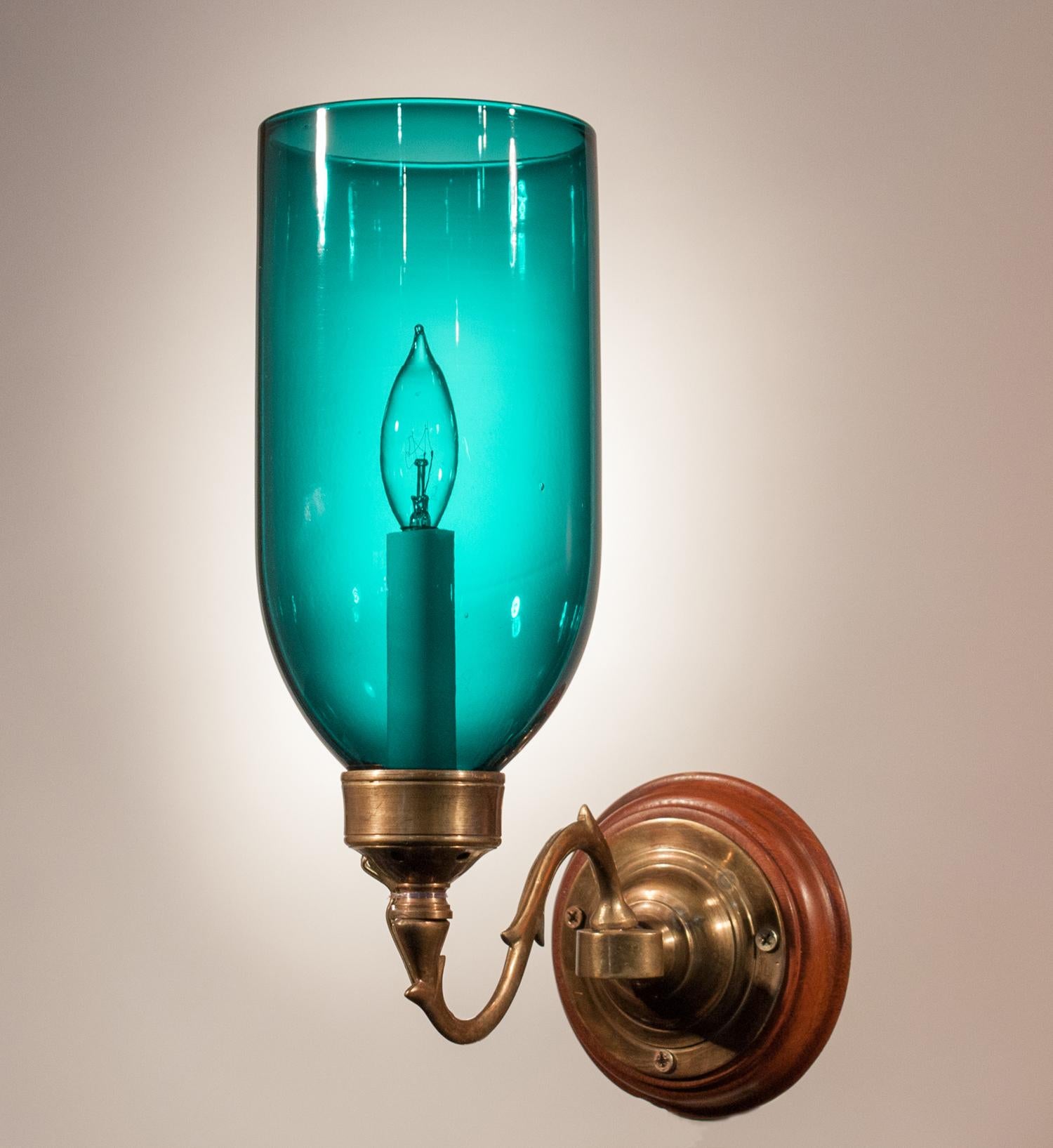 teal wall sconce