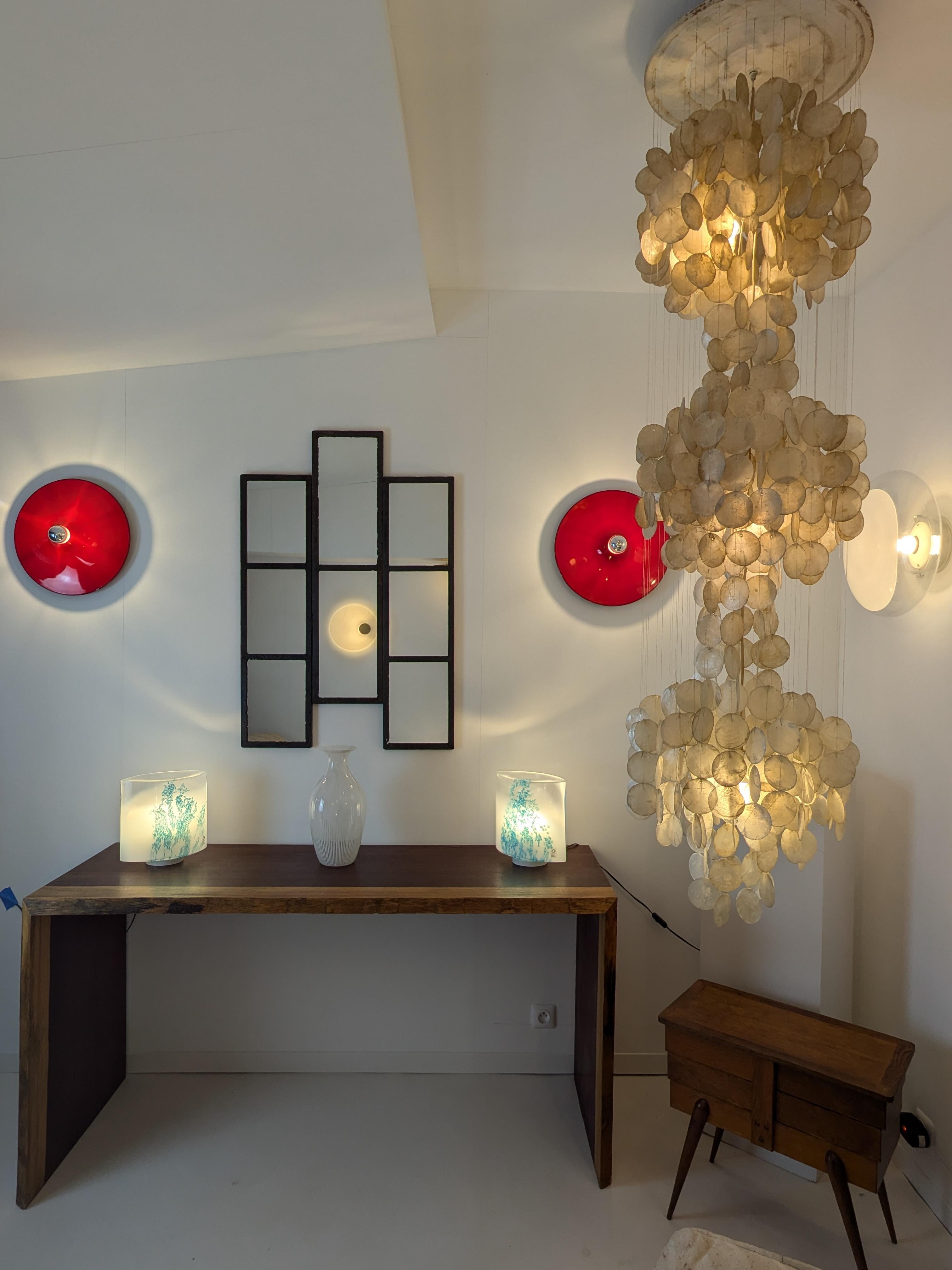Coppia di lampade da tavolo Idra in murrine blu, Murano, Rosanna Toso, Leucos, Italia, 1982 in vendita 3
