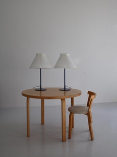 Pair of Blue Le Klint Table Lamps "Model 373" by Flemming Agger, 1970s