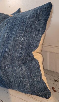 Pair of Blue Linen Pillows