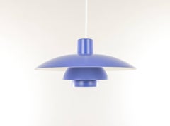 Pair of Blue Midcentury PH 4/3 Pendants by Poul Henningsen for Louis Poulsen