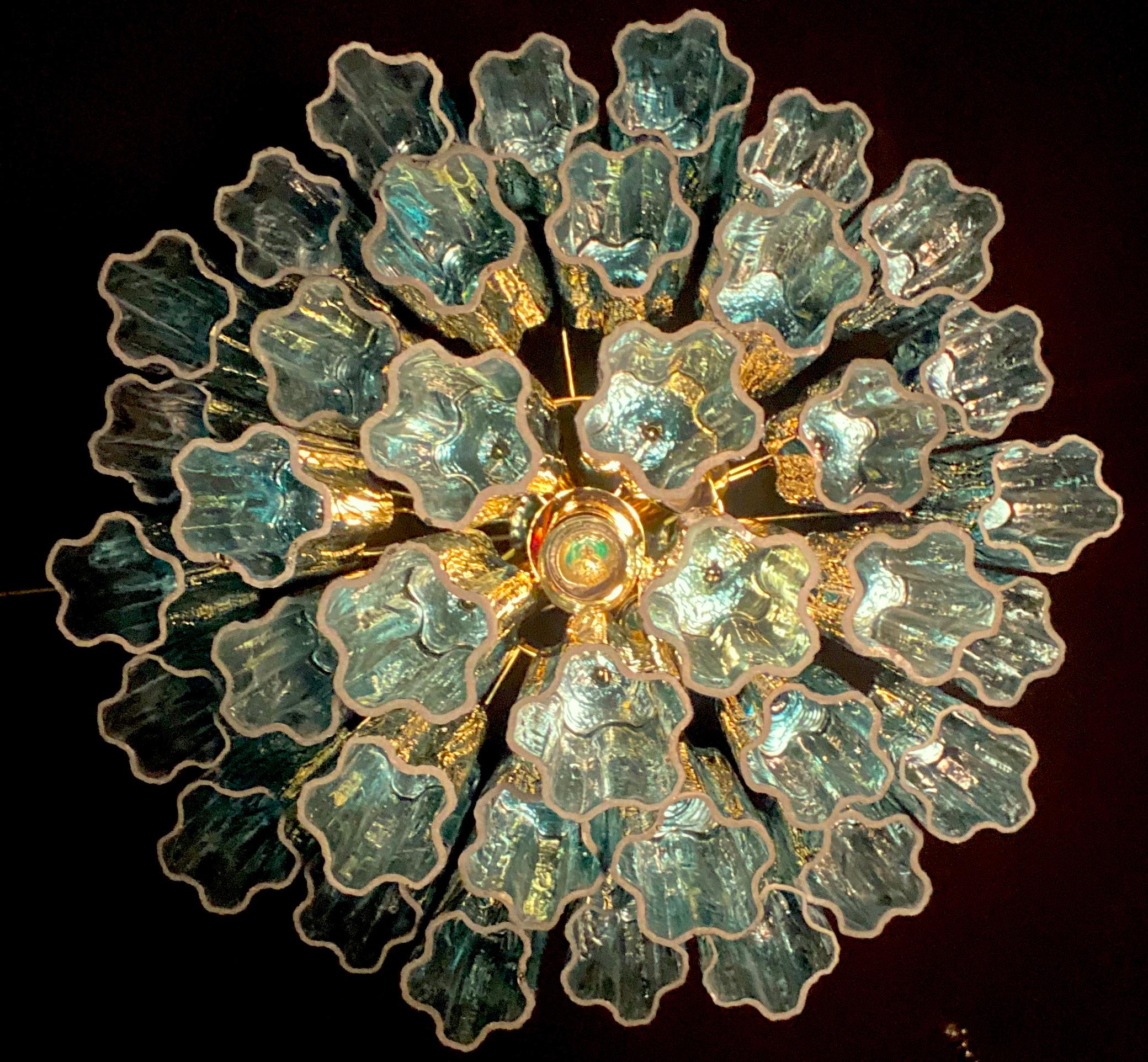 Pareja de candelabros Tronchi azules de cristal de Murano Siglo XXI y contemporáneo en venta