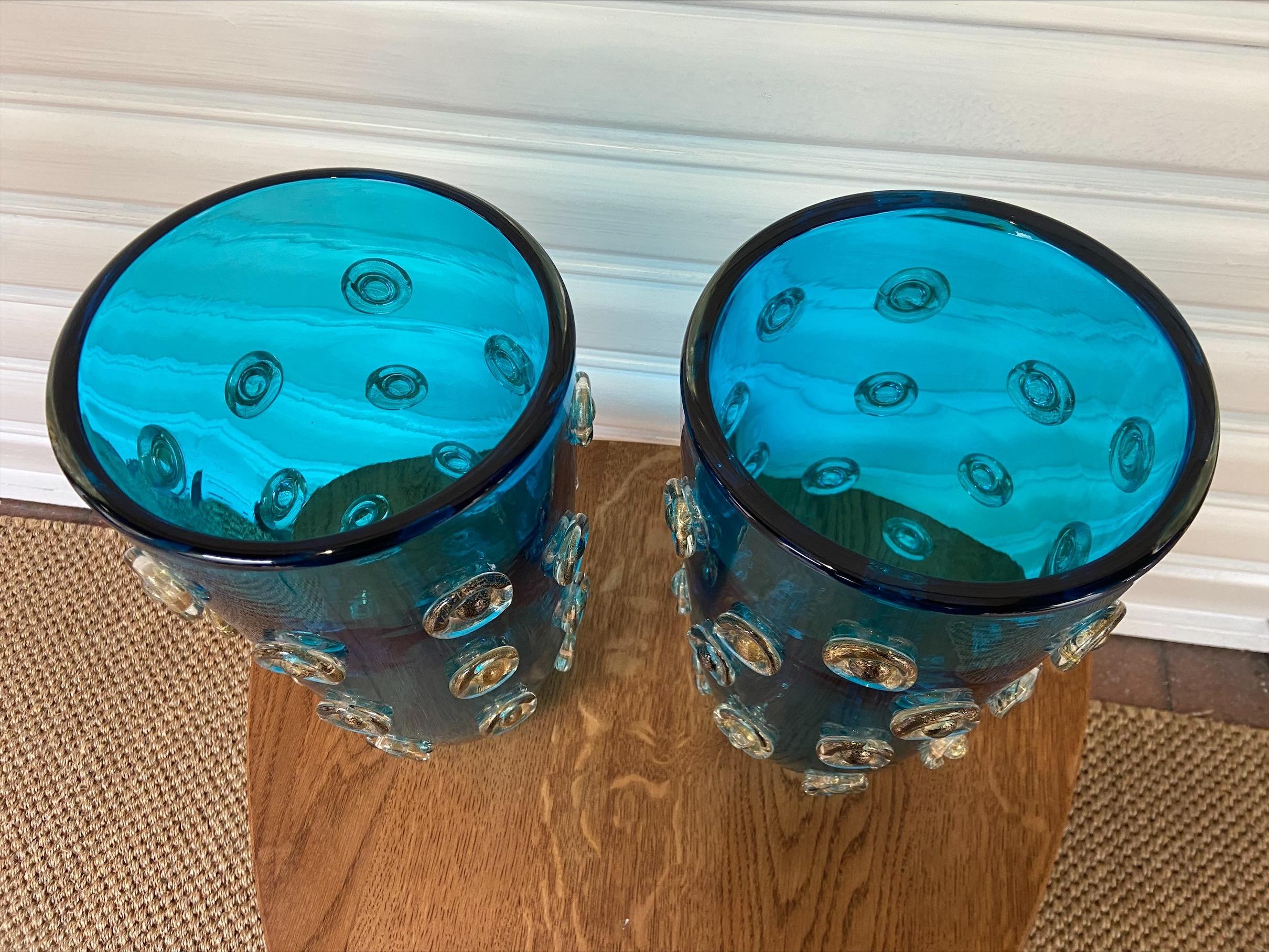 Pair of blue vases - Alberto Donà - 1980
Murano glass
Signed
Measures: H 37 x D 20 cm.