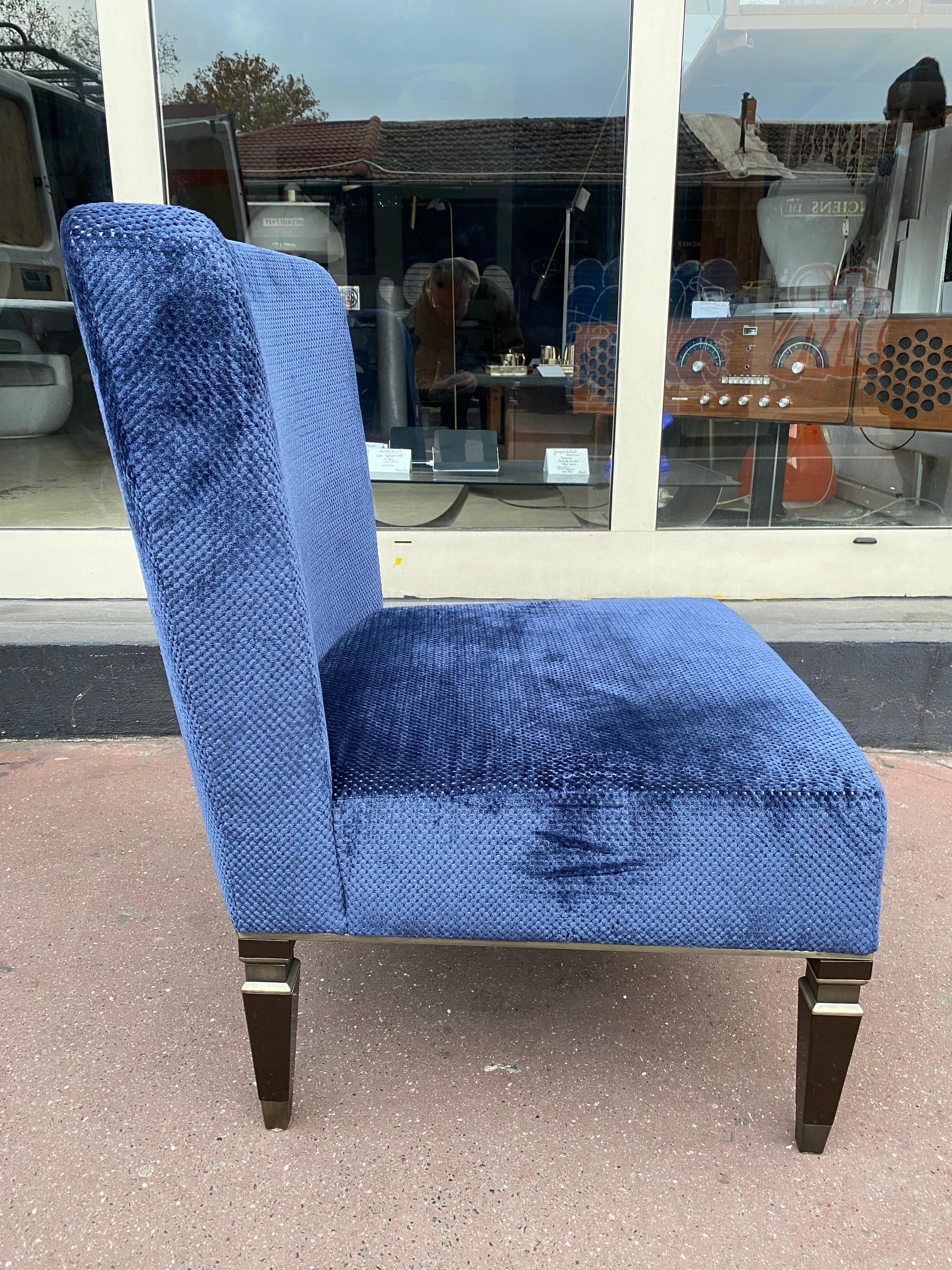 Pair of Blue Velvet Armchairs Heritage, 2020 1