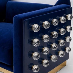 Moderne „Blue Velvet“-Lounge-Sessel von Justfurnituress, Italien