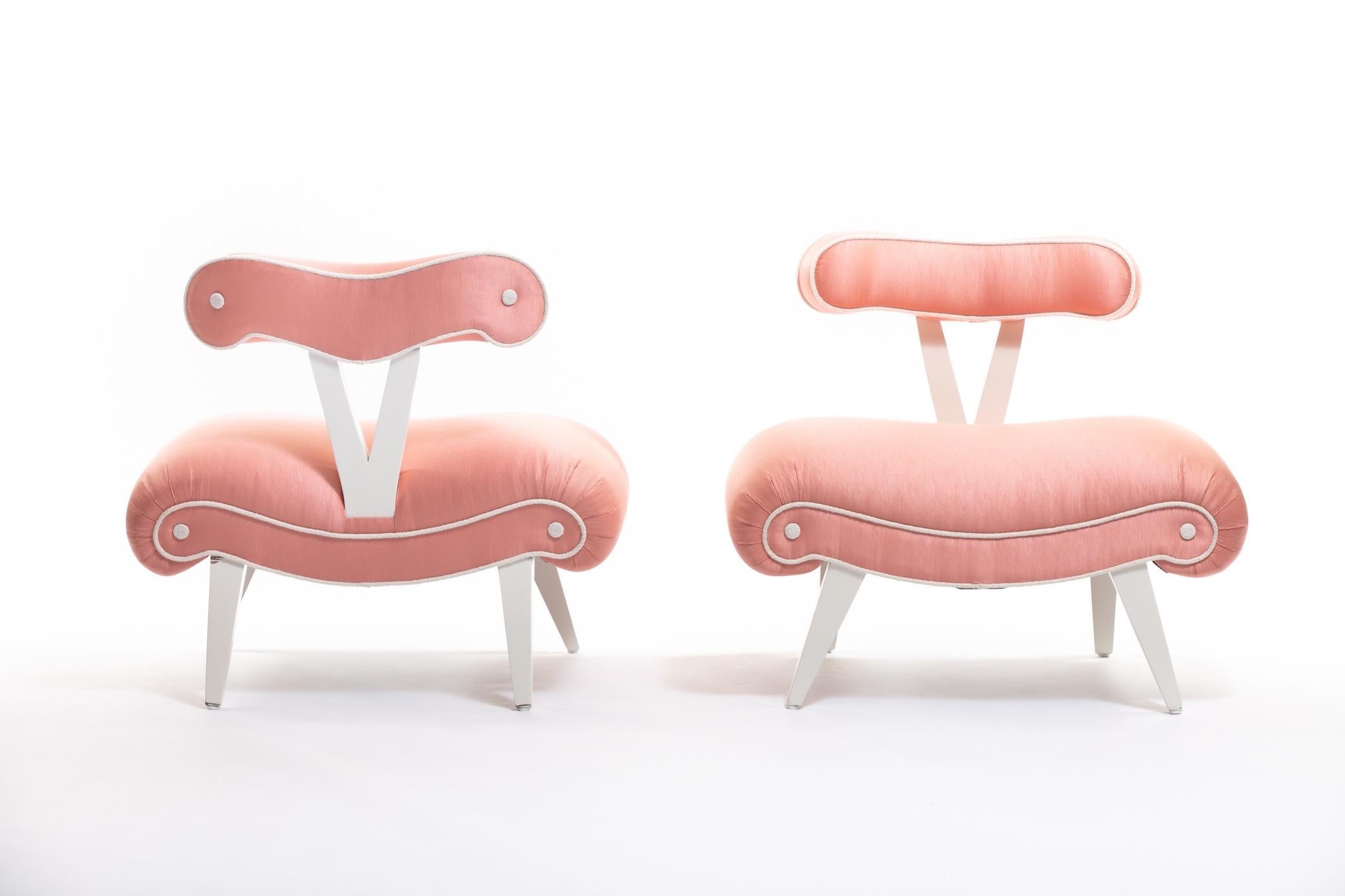 peach chairs