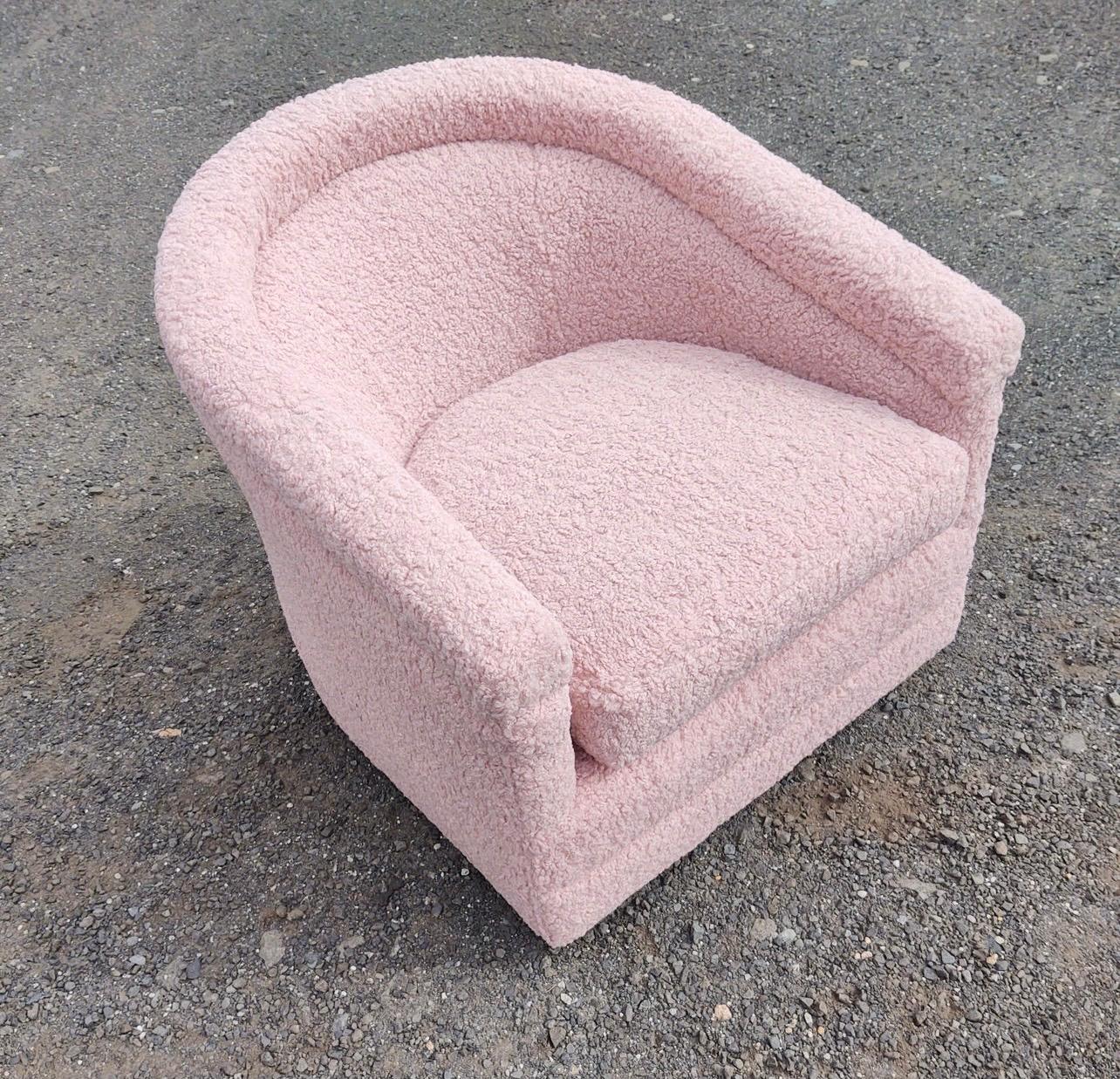 pink tub chairs
