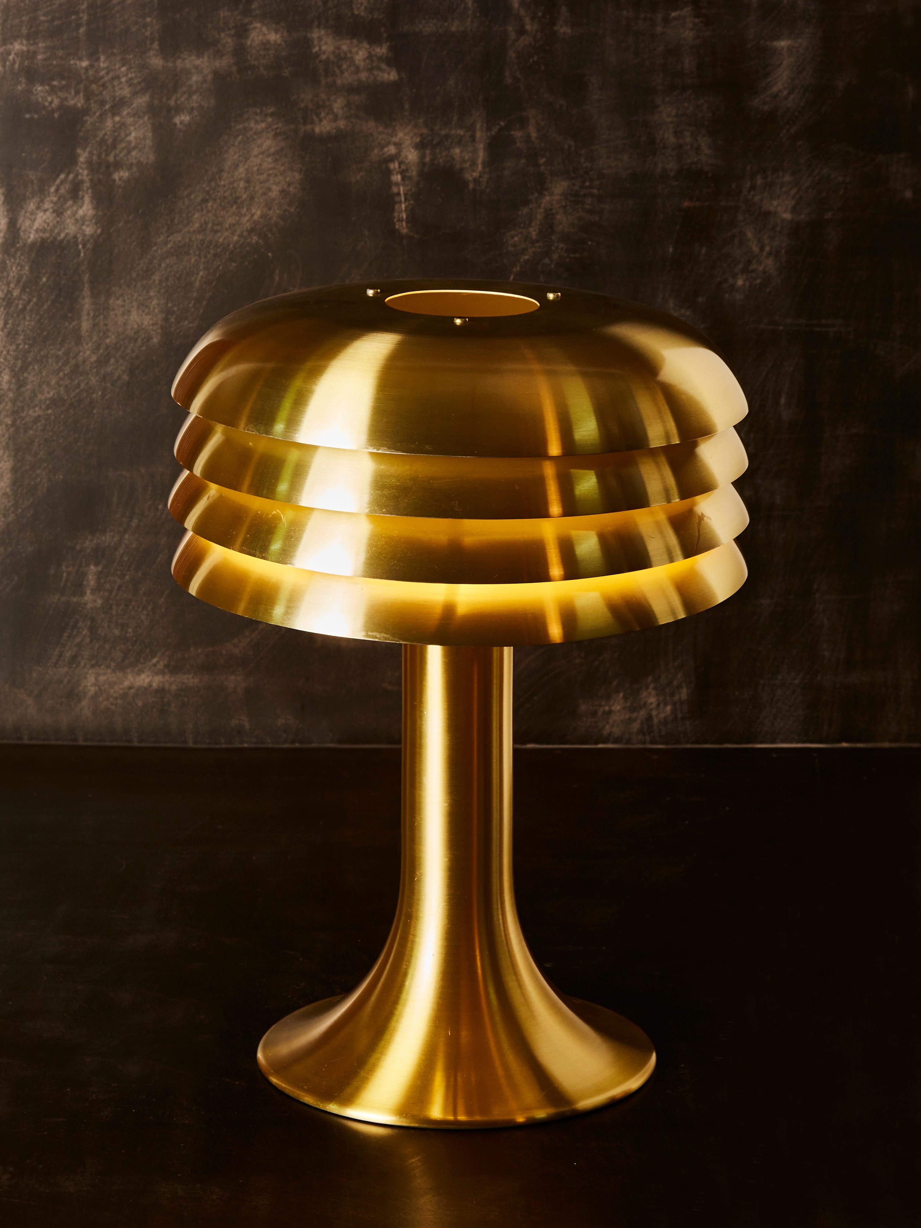 Brass Pair of BN 26 Table Lamps by Hans Agne Jakobsson