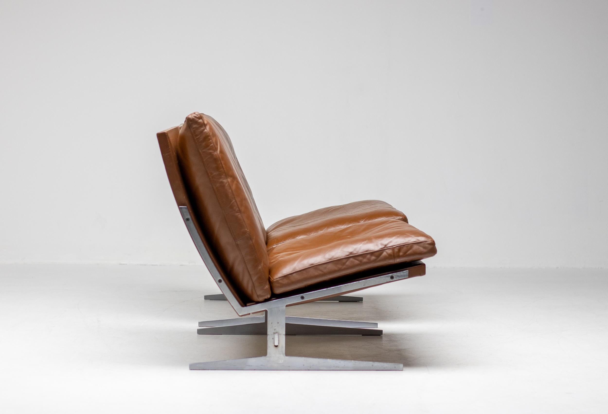 Pair of BO-561 Chairs in Leather by Preben Fabricius & Jorgen Kastholm 5