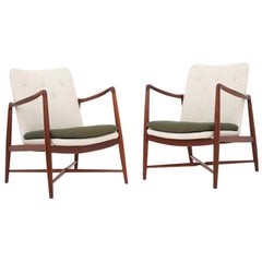 Pair of BO 59 Fireplace Chairs by Finn Juhl