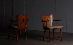 Pair of Bo Fjaestad Armchairs, Sweden, 1930s