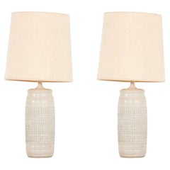 Coppia di lampade da tavolo in ceramica Bob Kinzie for Affiliated Craftsmen 1965c.