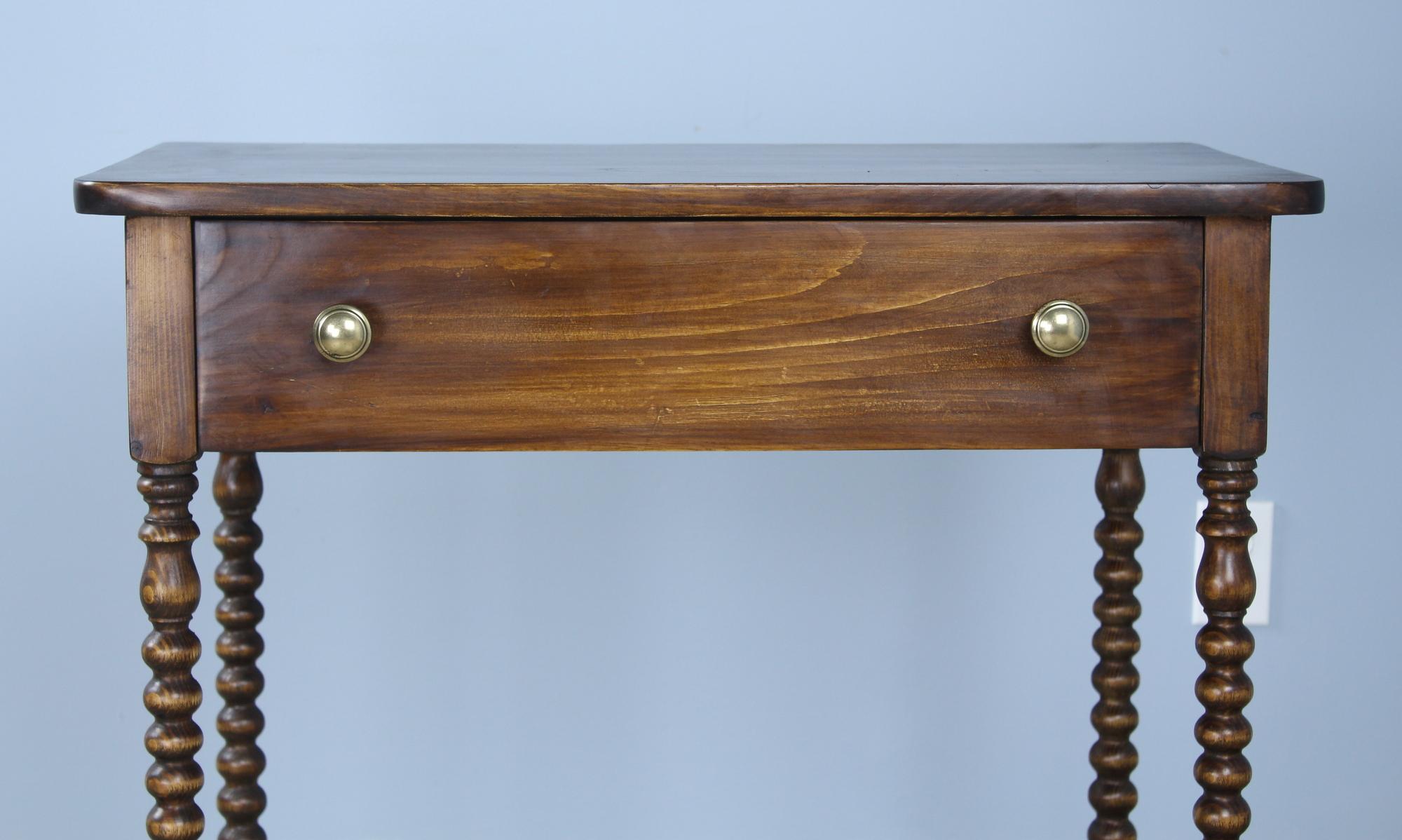 bobbin bedside table