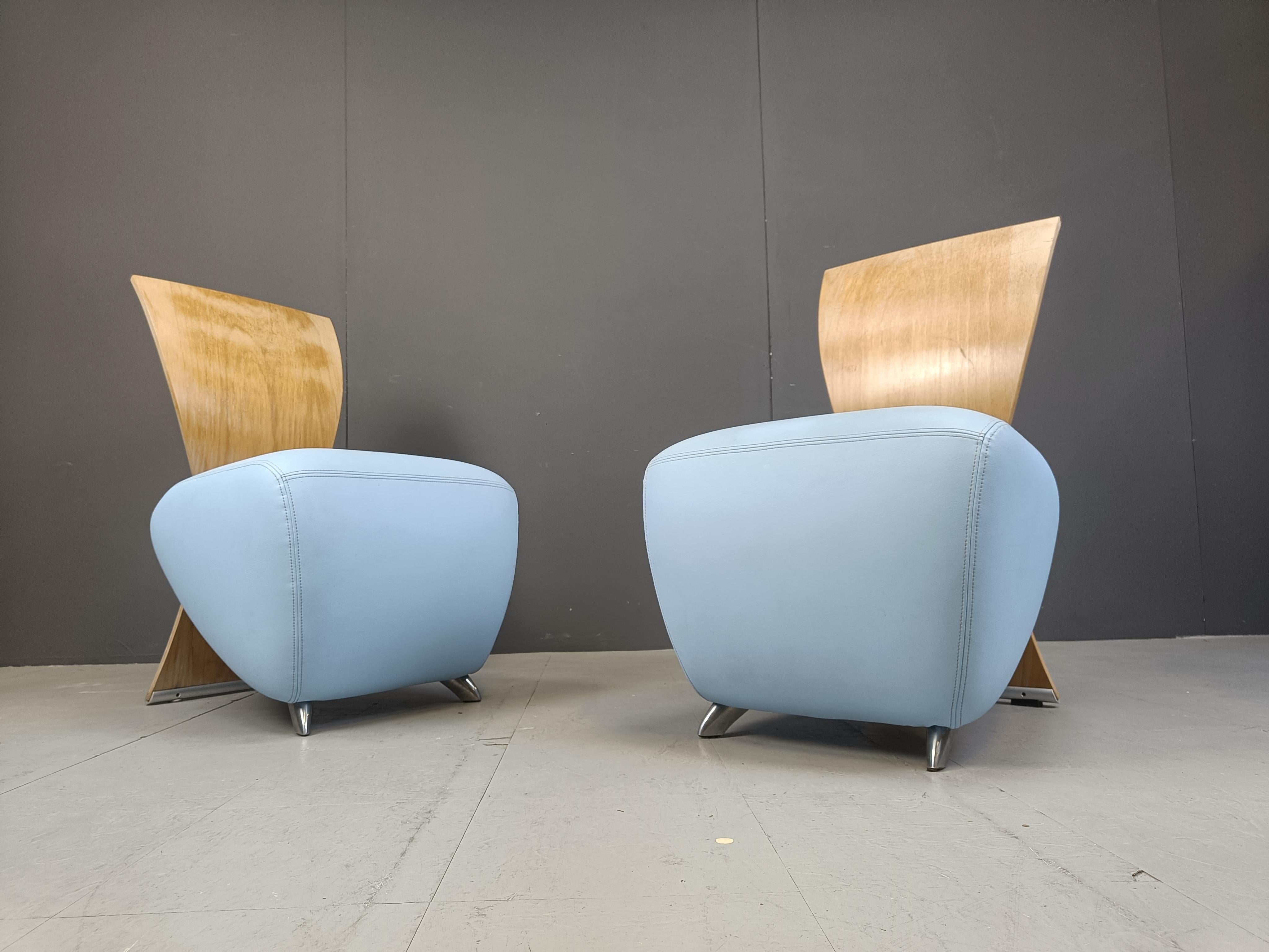 Pareja de sillones Bobo Lounge de Dietmar Scharping para Dauphin, años 2000 Posmoderno en venta