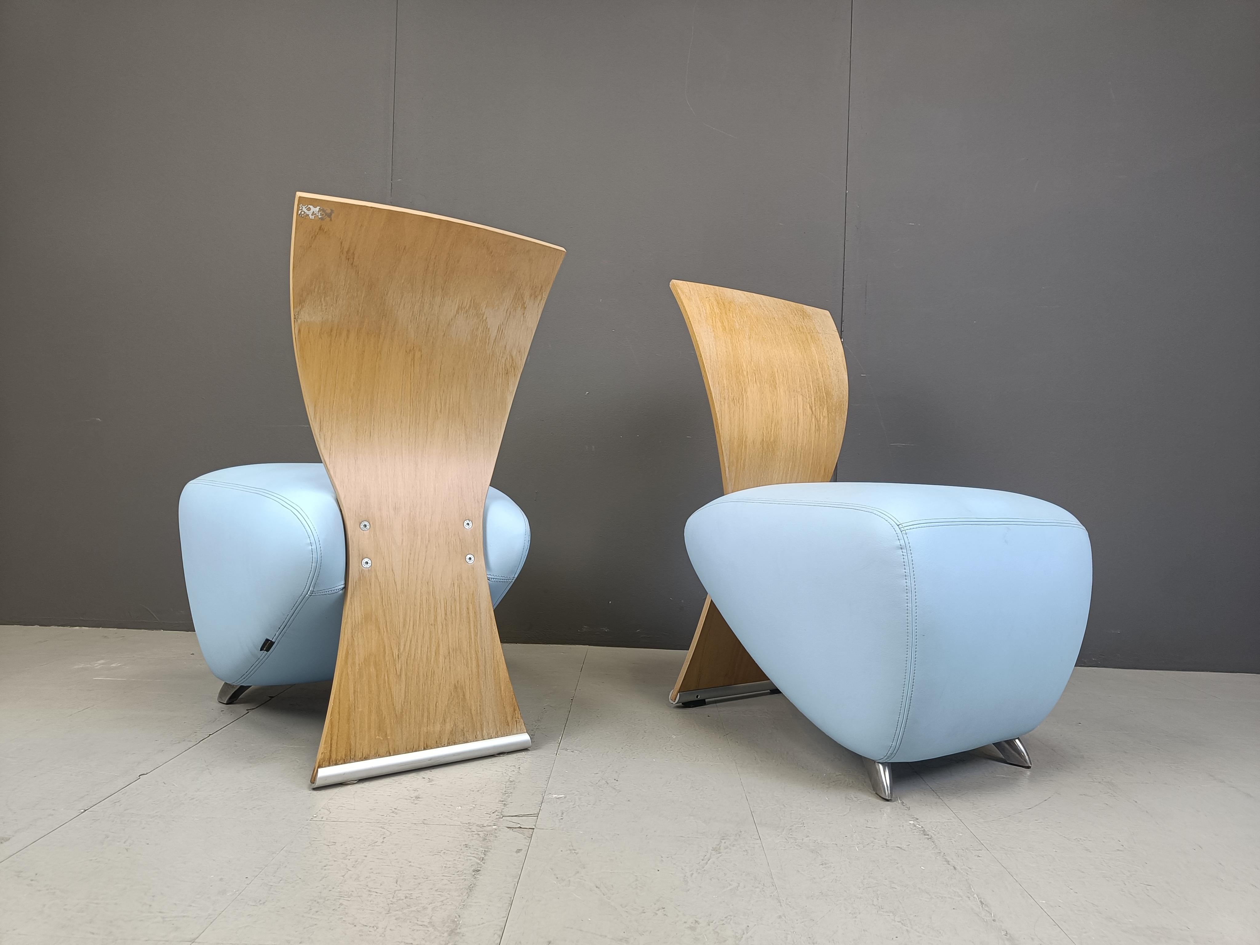 Pareja de sillones Bobo Lounge de Dietmar Scharping para Dauphin, años 2000 Siglo XXI y contemporáneo en venta