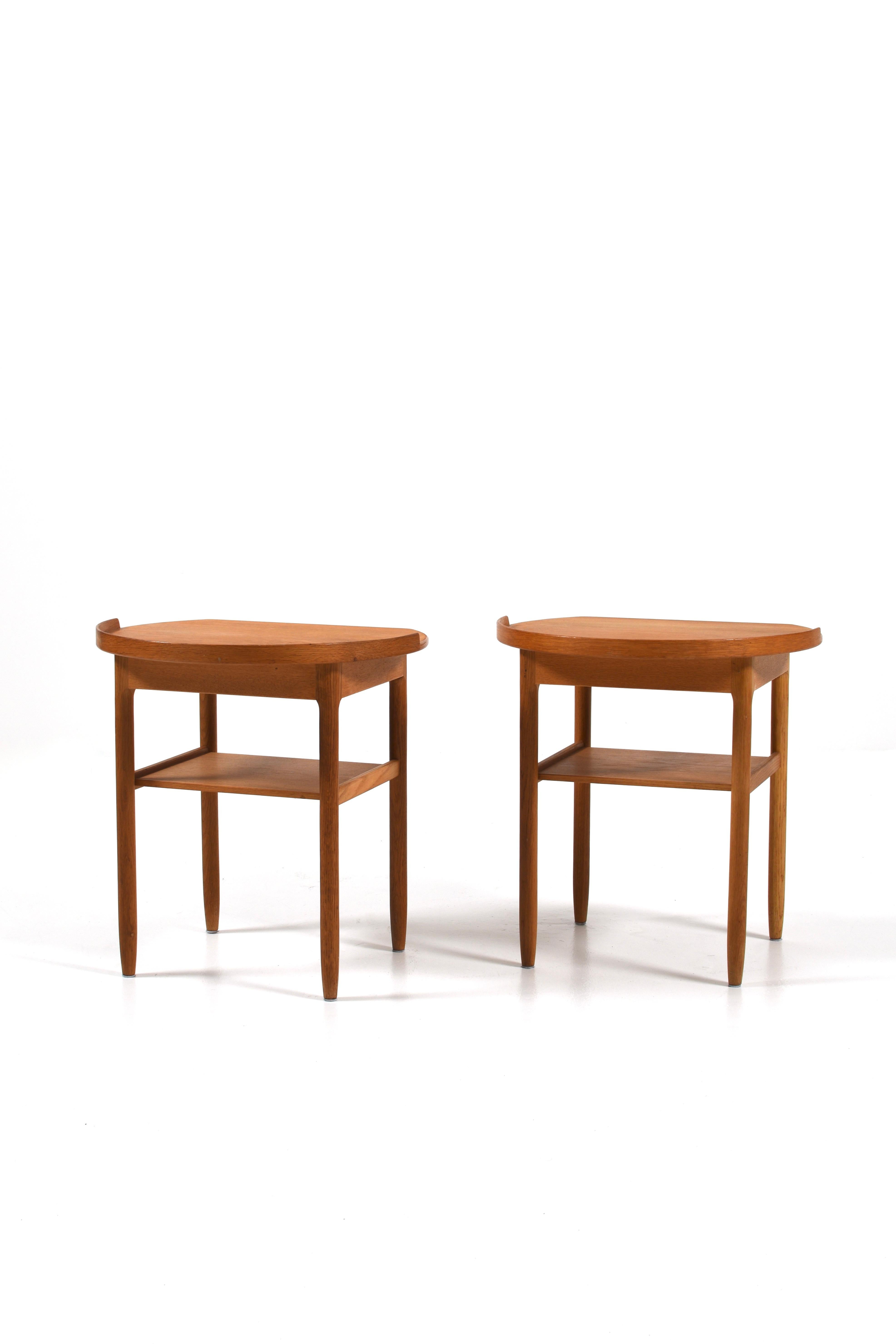 Paar Bodafors OAK Night Stands von Sven Engström und Gunnar Myrstrand 1960er Jahre im Angebot 4