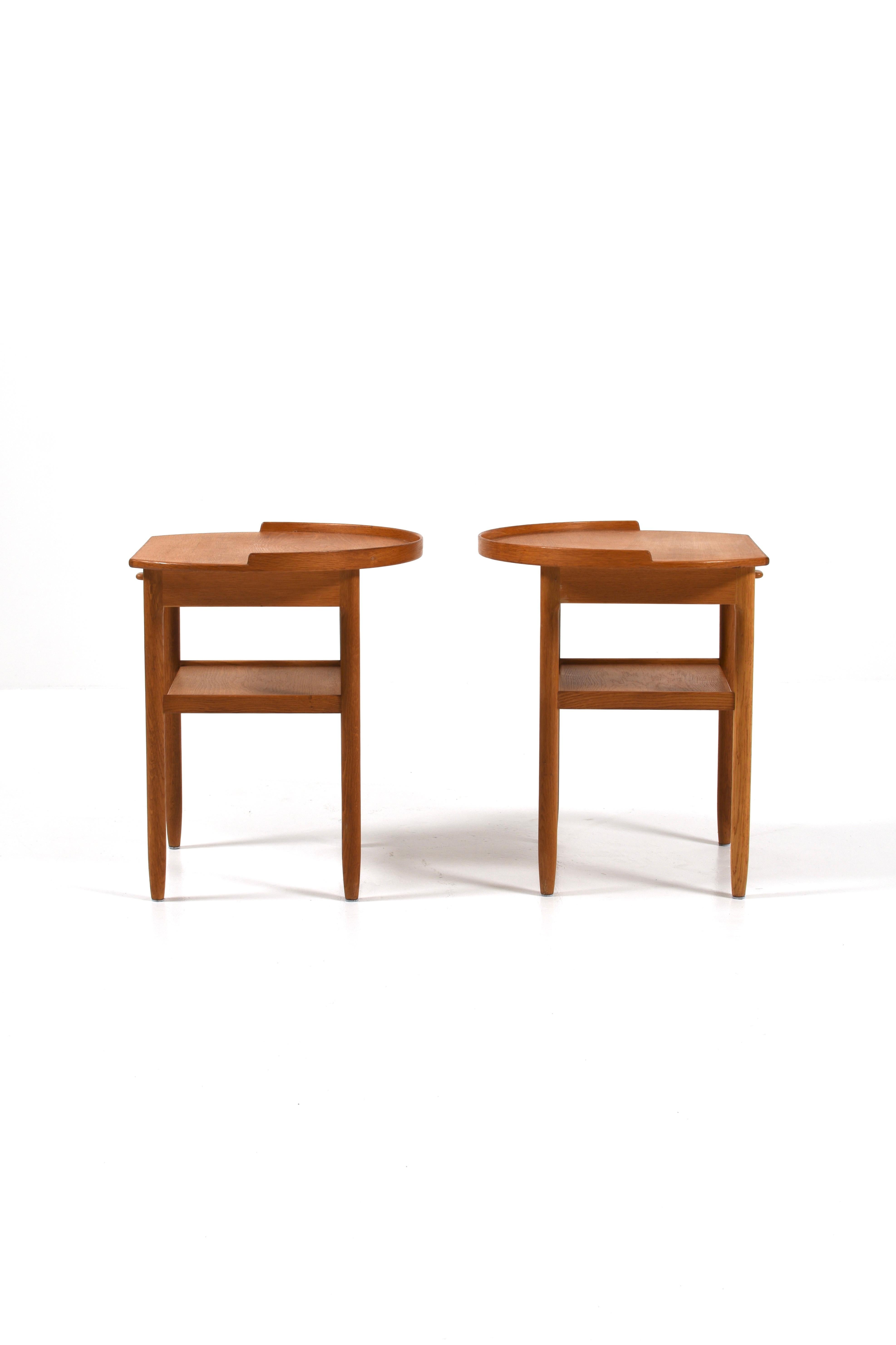 Paar Bodafors OAK Night Stands von Sven Engström und Gunnar Myrstrand 1960er Jahre im Angebot 5