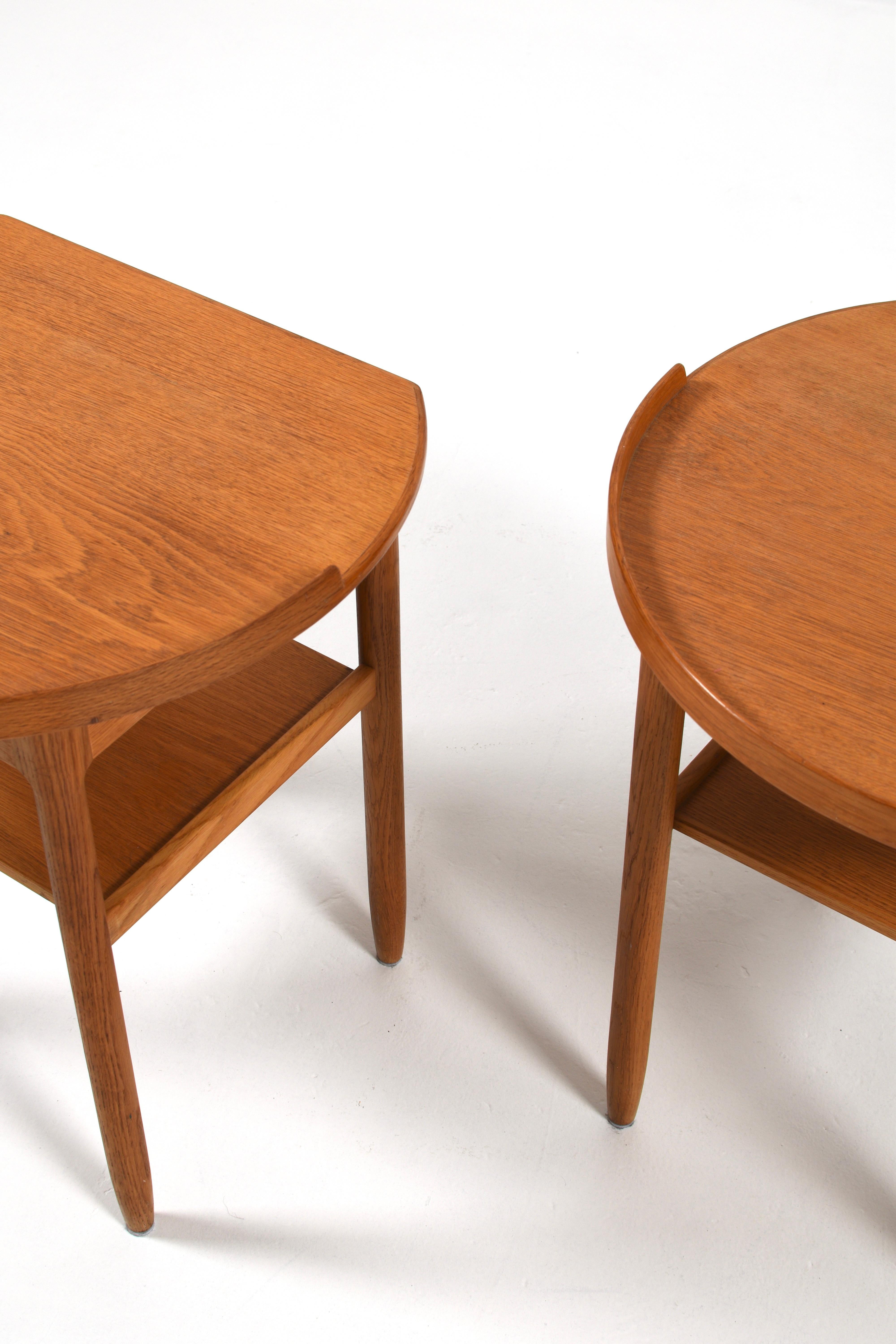 Paar Bodafors OAK Night Stands von Sven Engström und Gunnar Myrstrand 1960er Jahre im Angebot 7