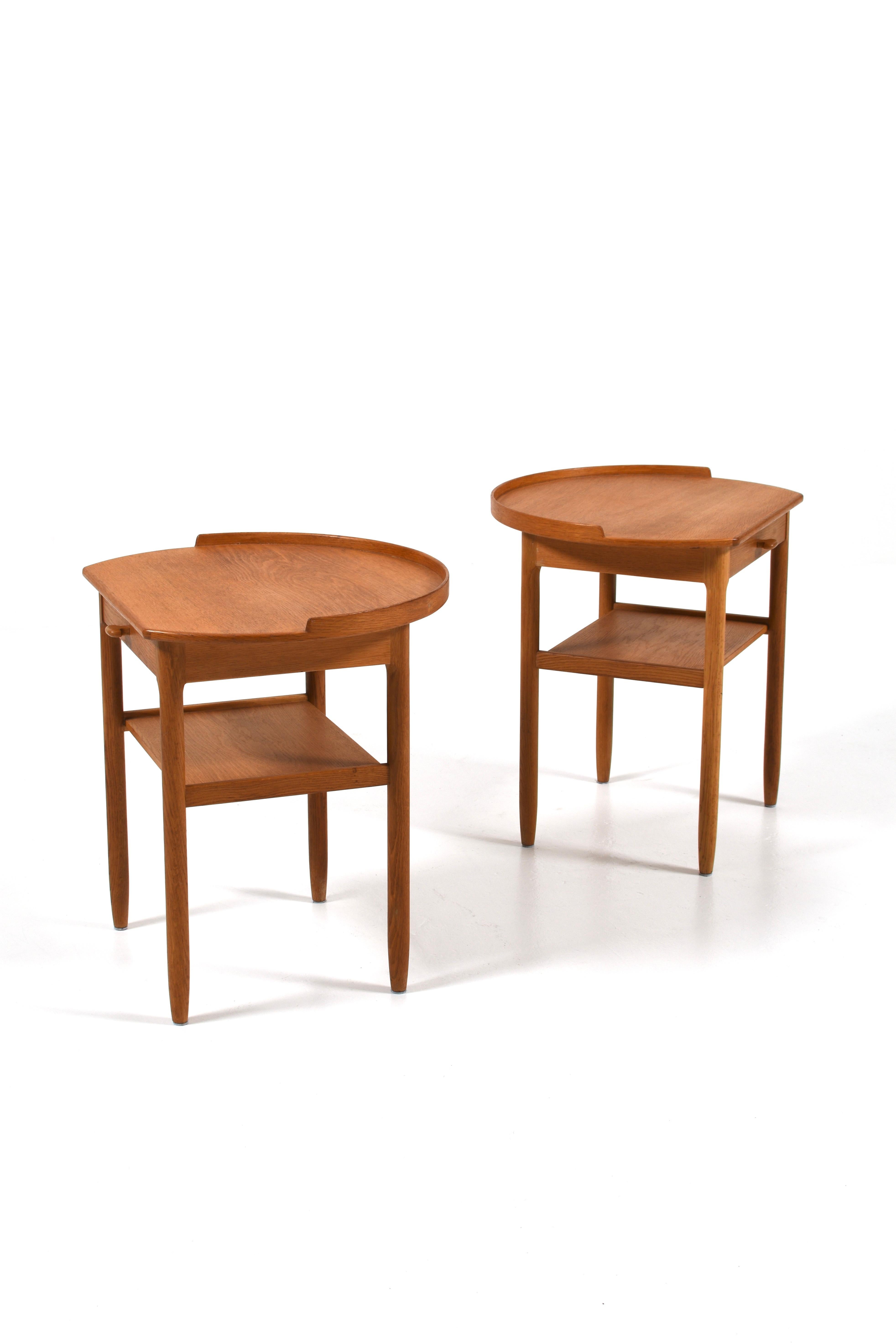 Paar Bodafors OAK Night Stands von Sven Engström und Gunnar Myrstrand 1960er Jahre im Zustand „Gut“ im Angebot in Göteborg, SE