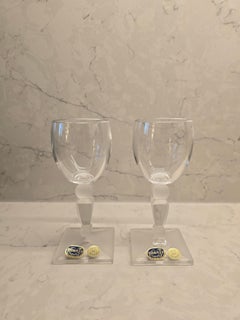 Pair of Bohemia Crystal Glass, Made in Czech Republic