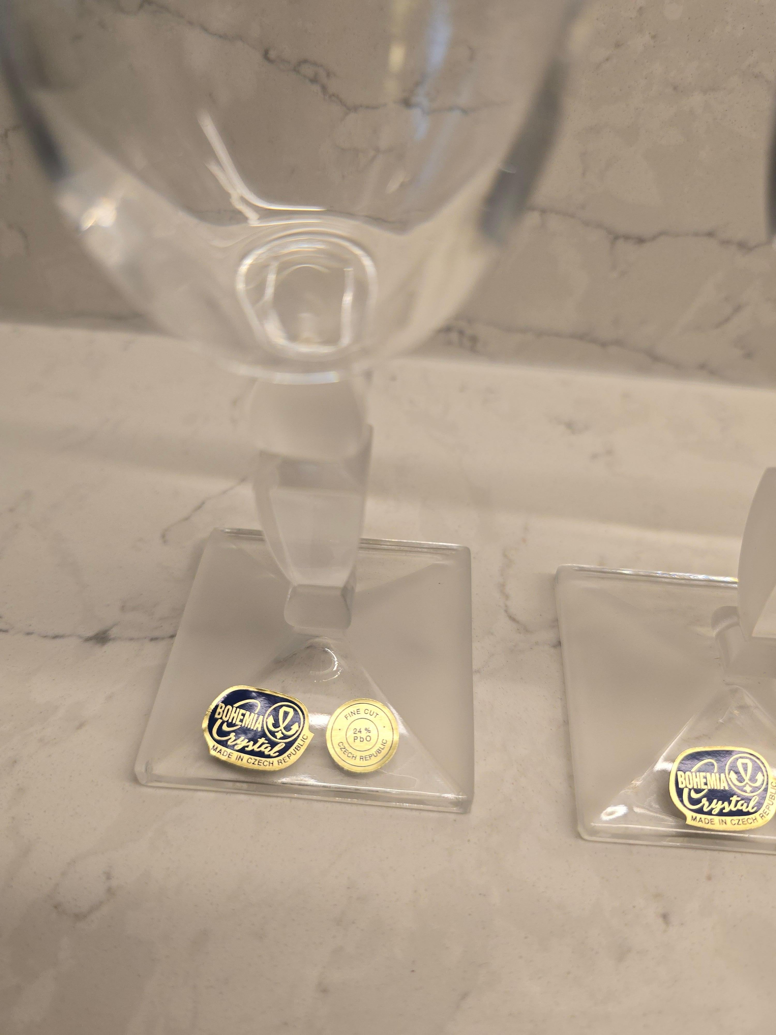 Autre Paire de verres en Bohemia Crystal, fabriqués en République tchèque en vente
