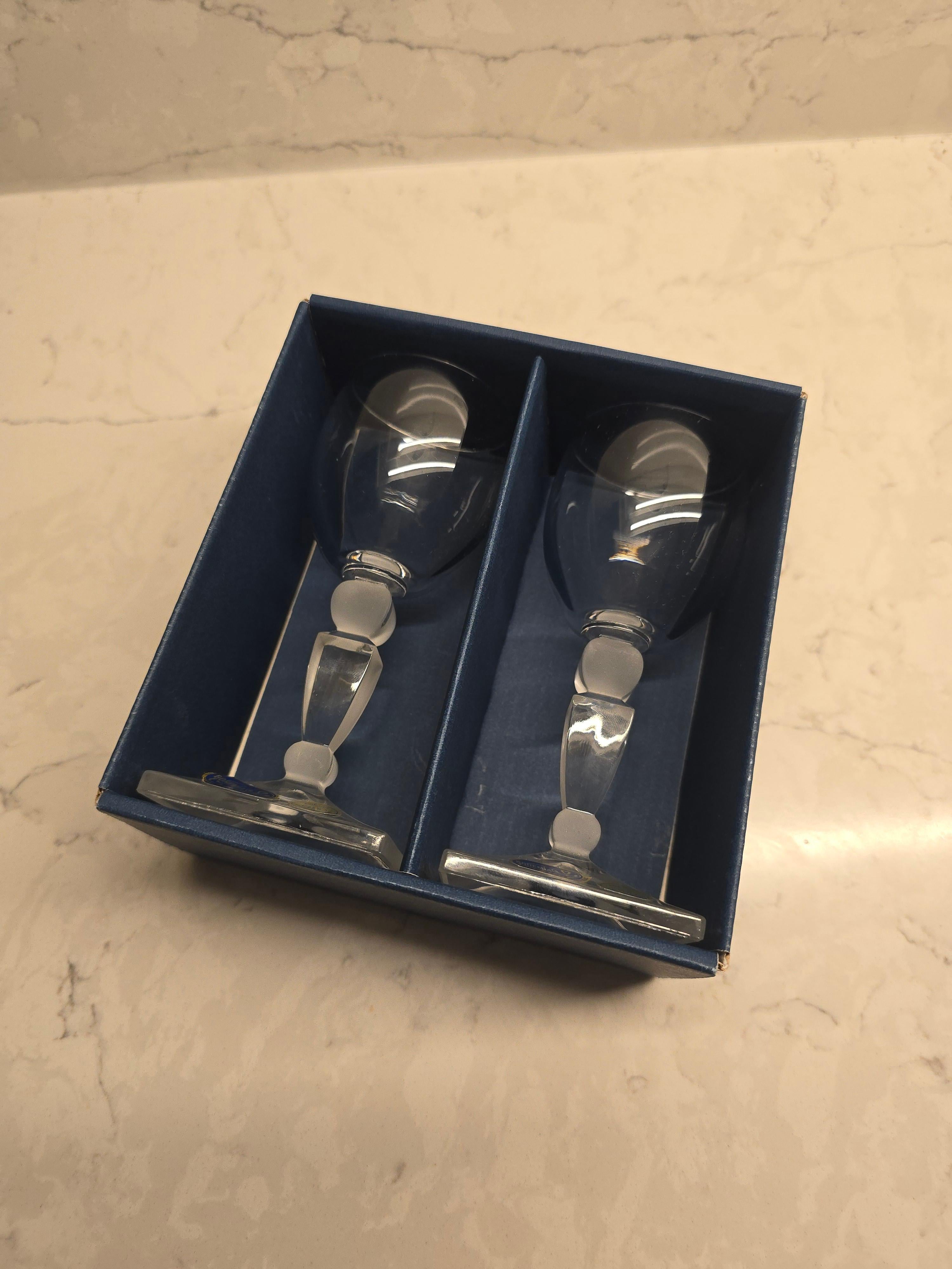 Cristal Paire de verres en Bohemia Crystal, fabriqués en République tchèque en vente