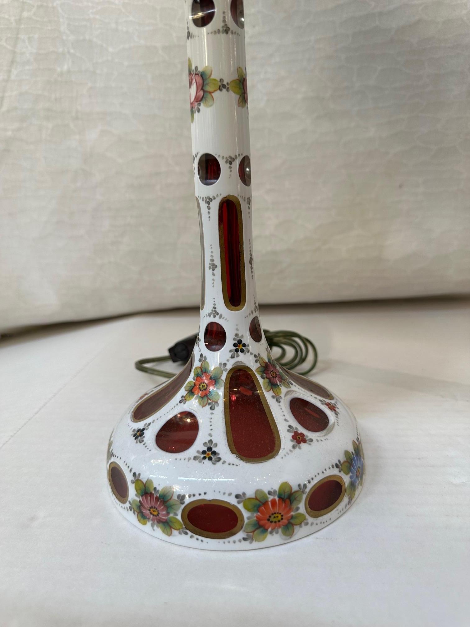 Pareja de lámparas de Bohemia Bohemio en venta