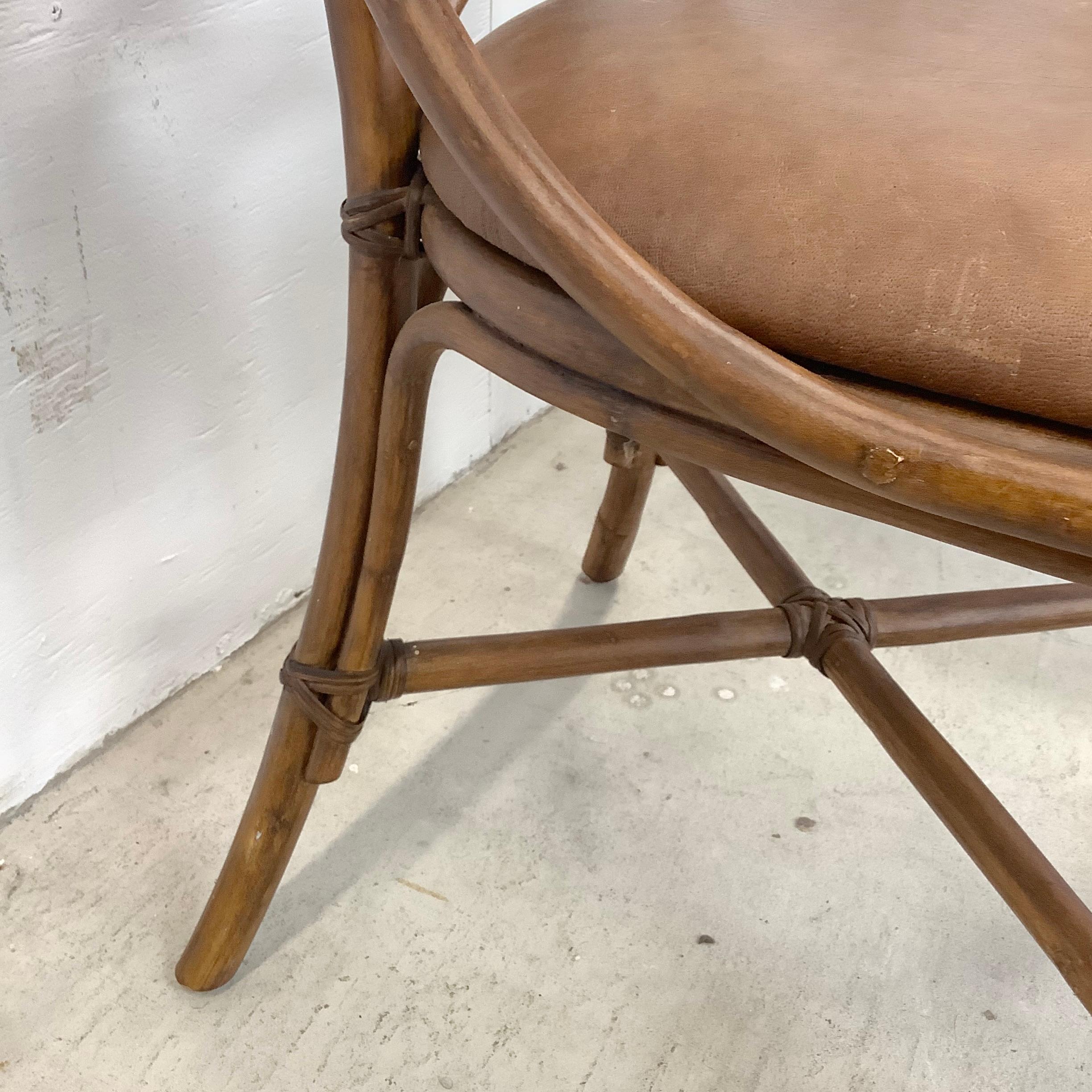 Pair of Boho Modern Side Chairs or Dining Chairs For Sale 3