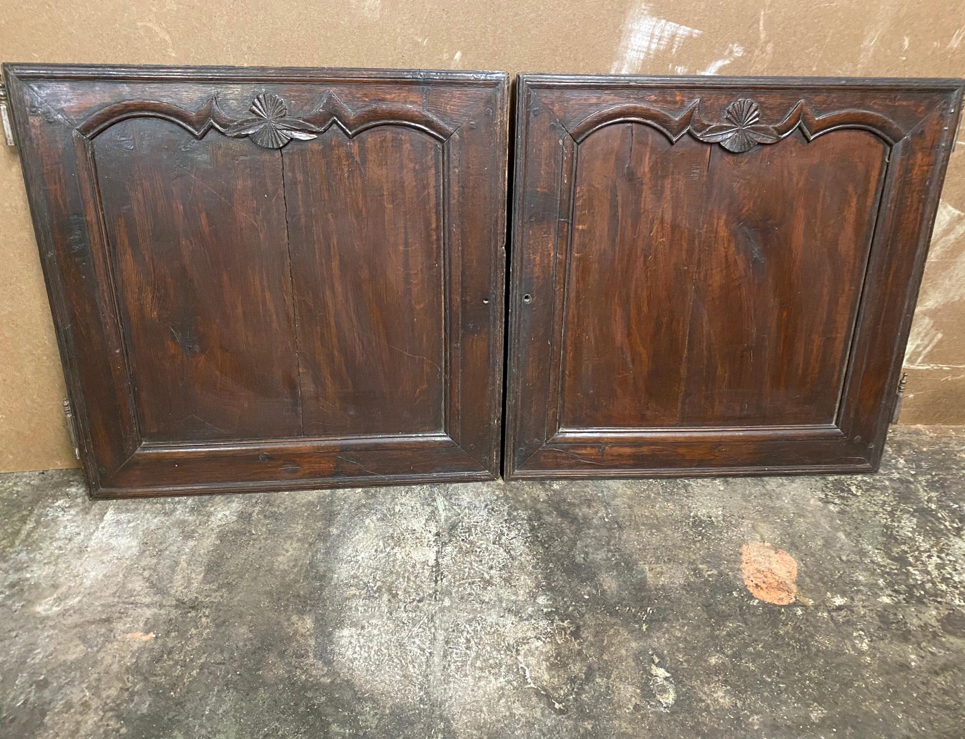 French Provincial Pair of Boiserie Cabinet Doors For Sale
