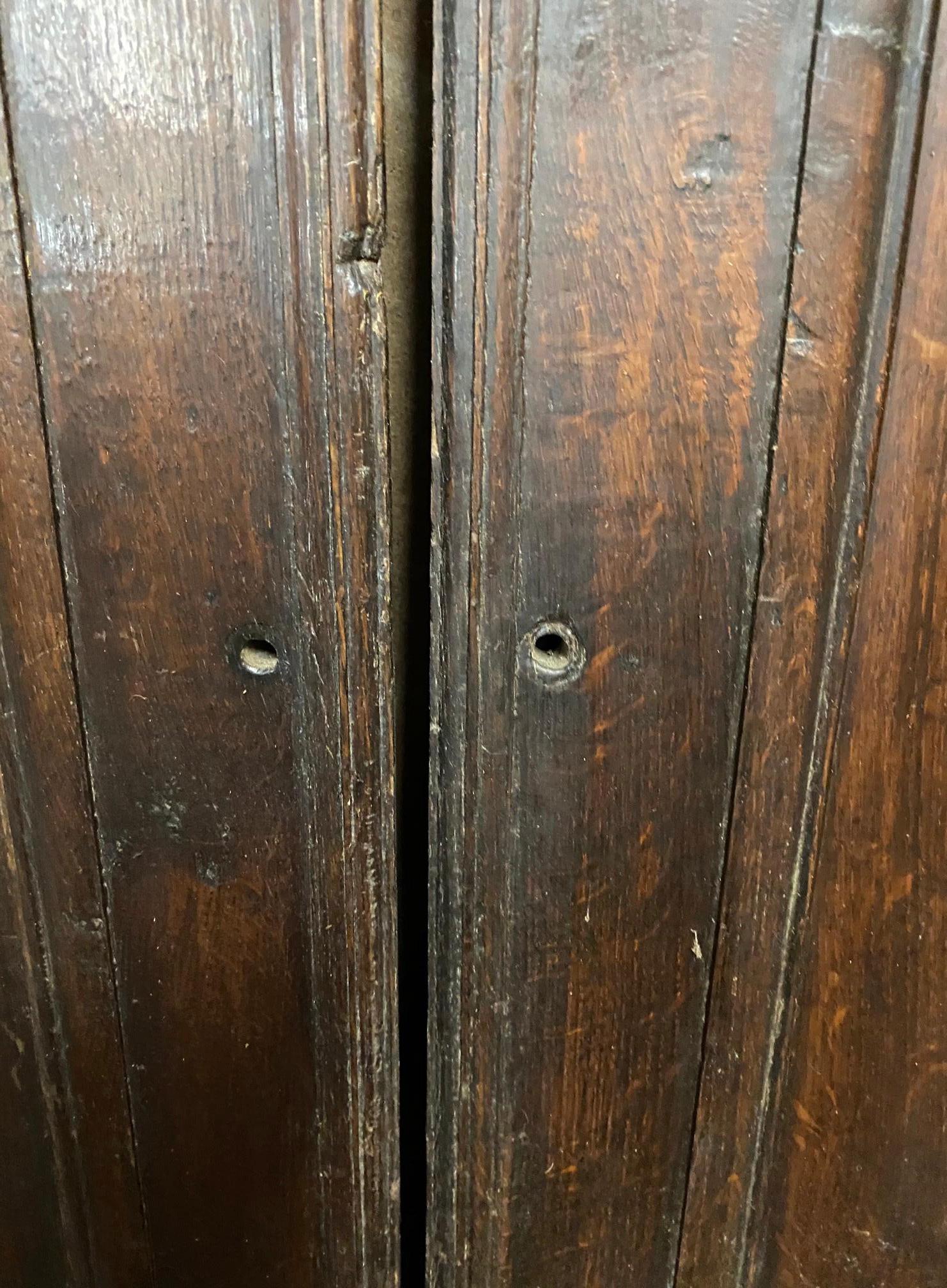 Oak Pair of Boiserie Cabinet Doors For Sale