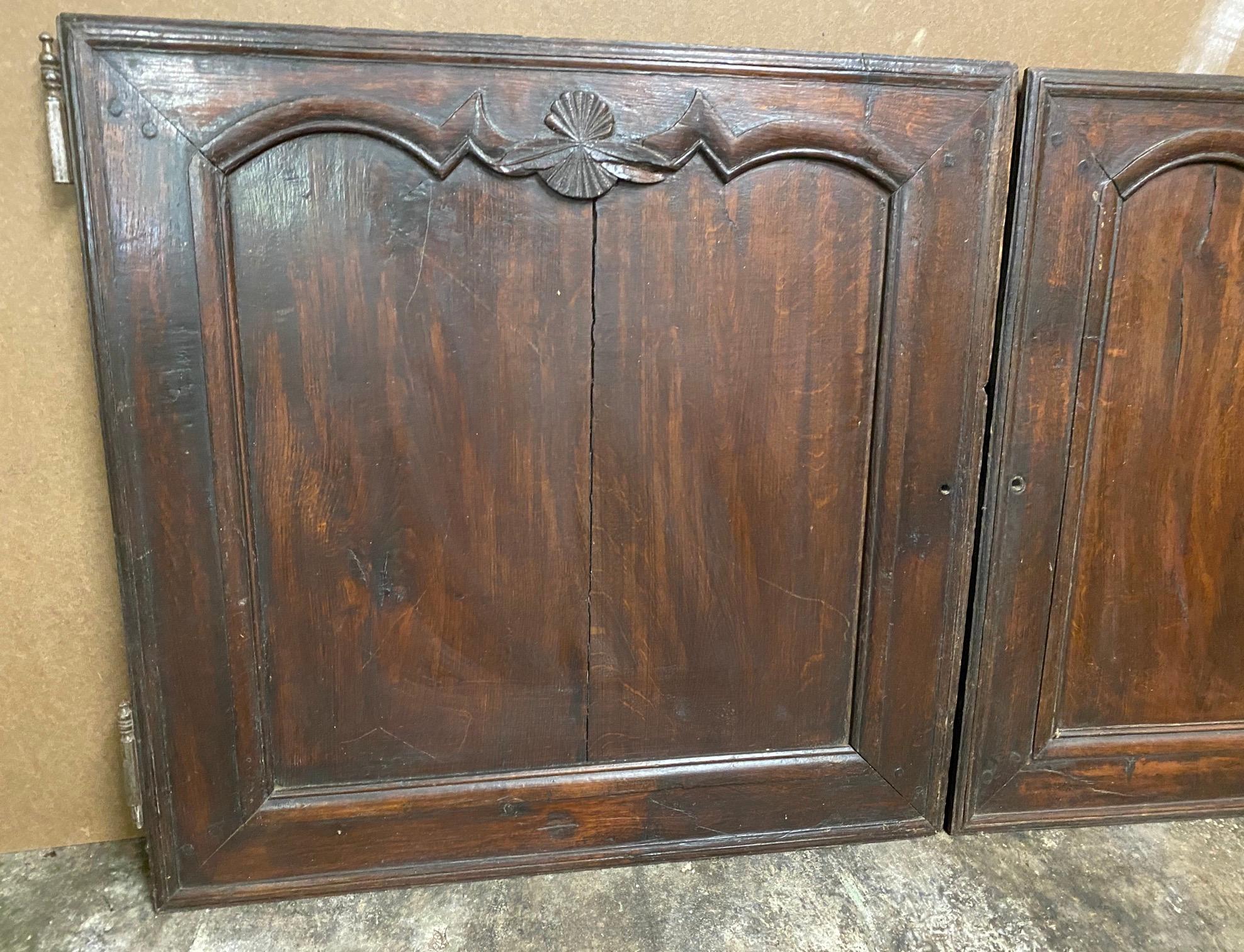 Pair of Boiserie Cabinet Doors For Sale 2