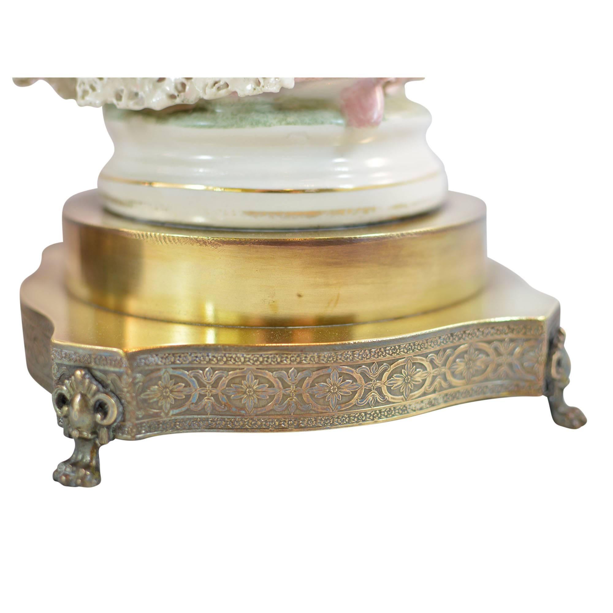 American Pair of Boleslaw Cybis Cordey Lamps with Man and Woman