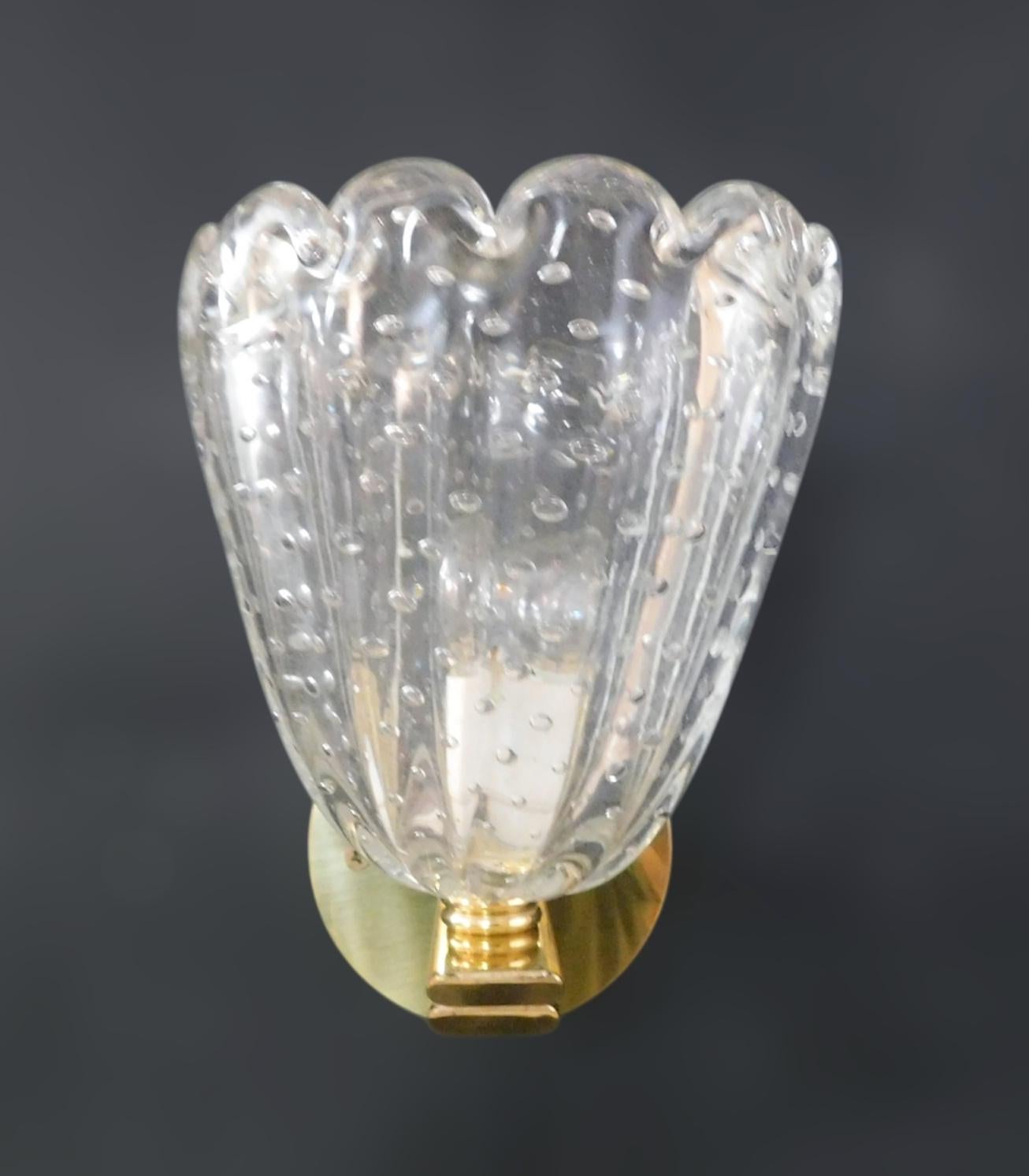 Pair of Bollicine Cups Sconces, 3 Pairs Available (Italienisch) im Angebot