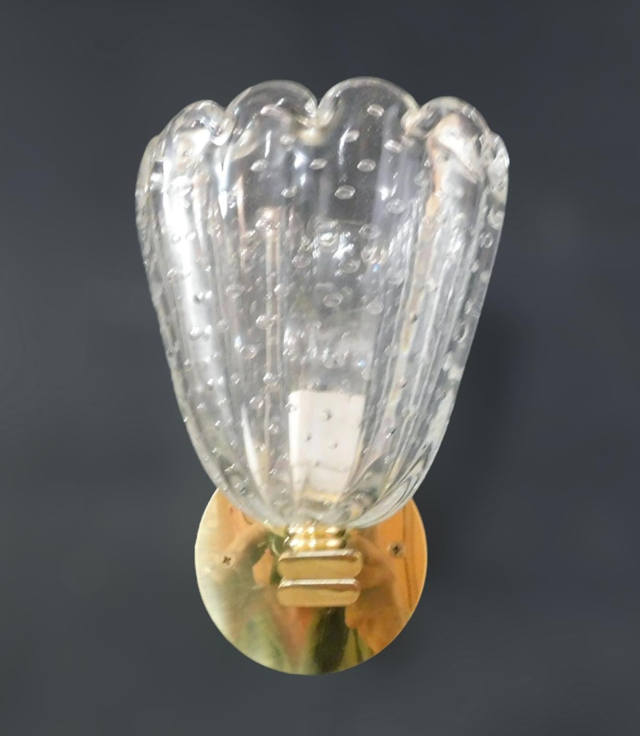 Pair of Bollicine Cups Sconces, 3 Pairs Available im Zustand „Gut“ im Angebot in Los Angeles, CA