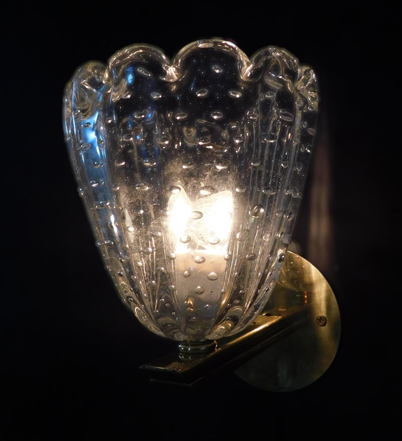 Pair of Bollicine Cups Sconces, 3 Pairs Available (Messing) im Angebot