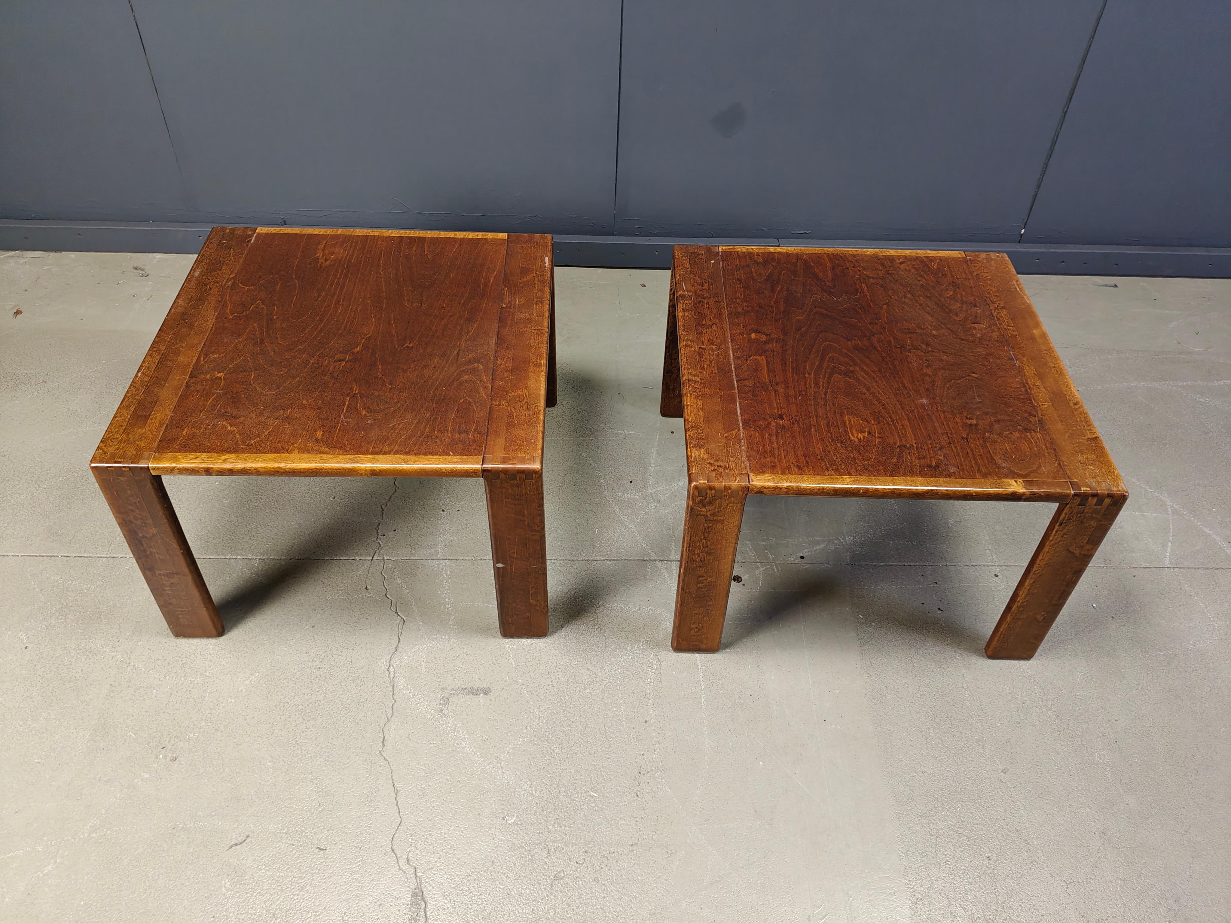Paire de tables basses Bonanza par Asko, Finlande, années 1960 en vente 1