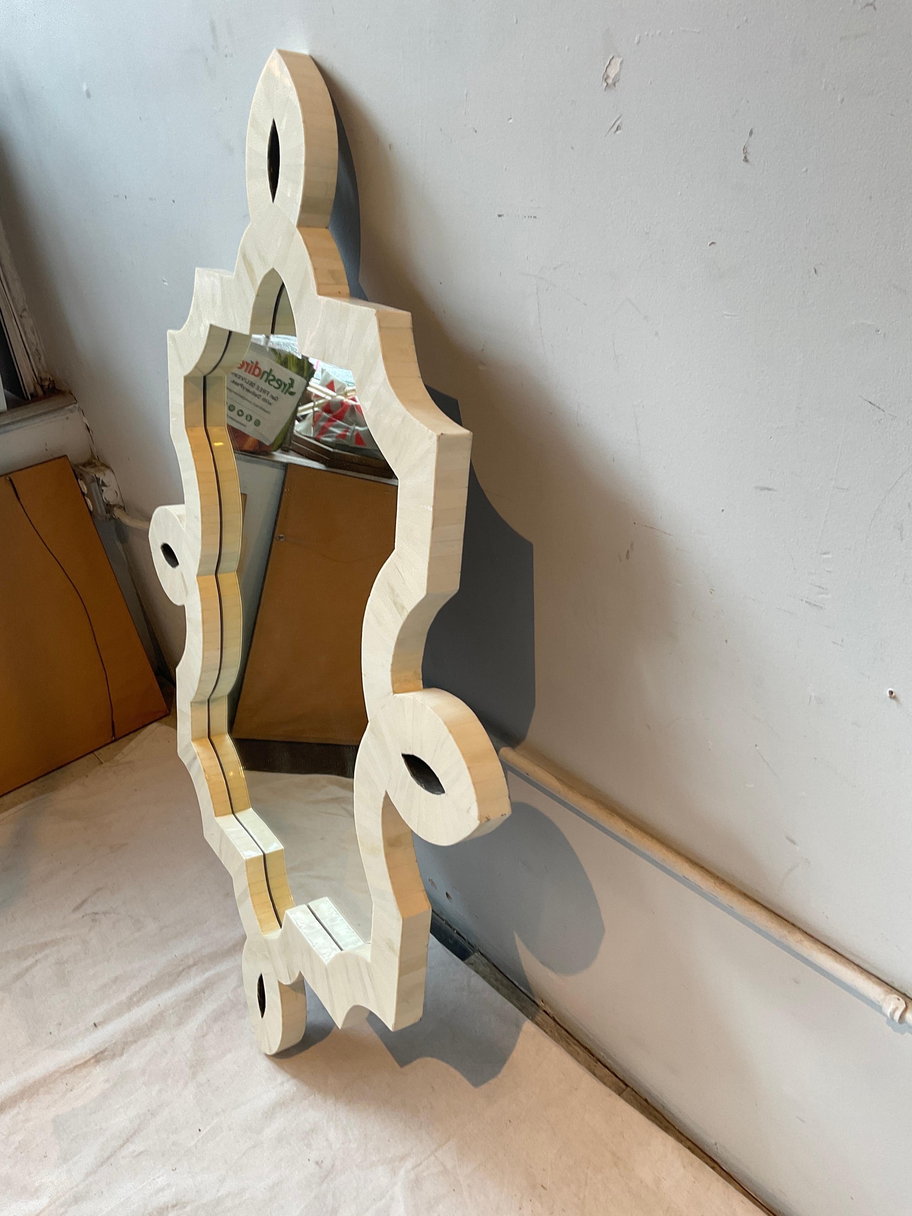 Pair Of Bone Mirrors For Sale 2