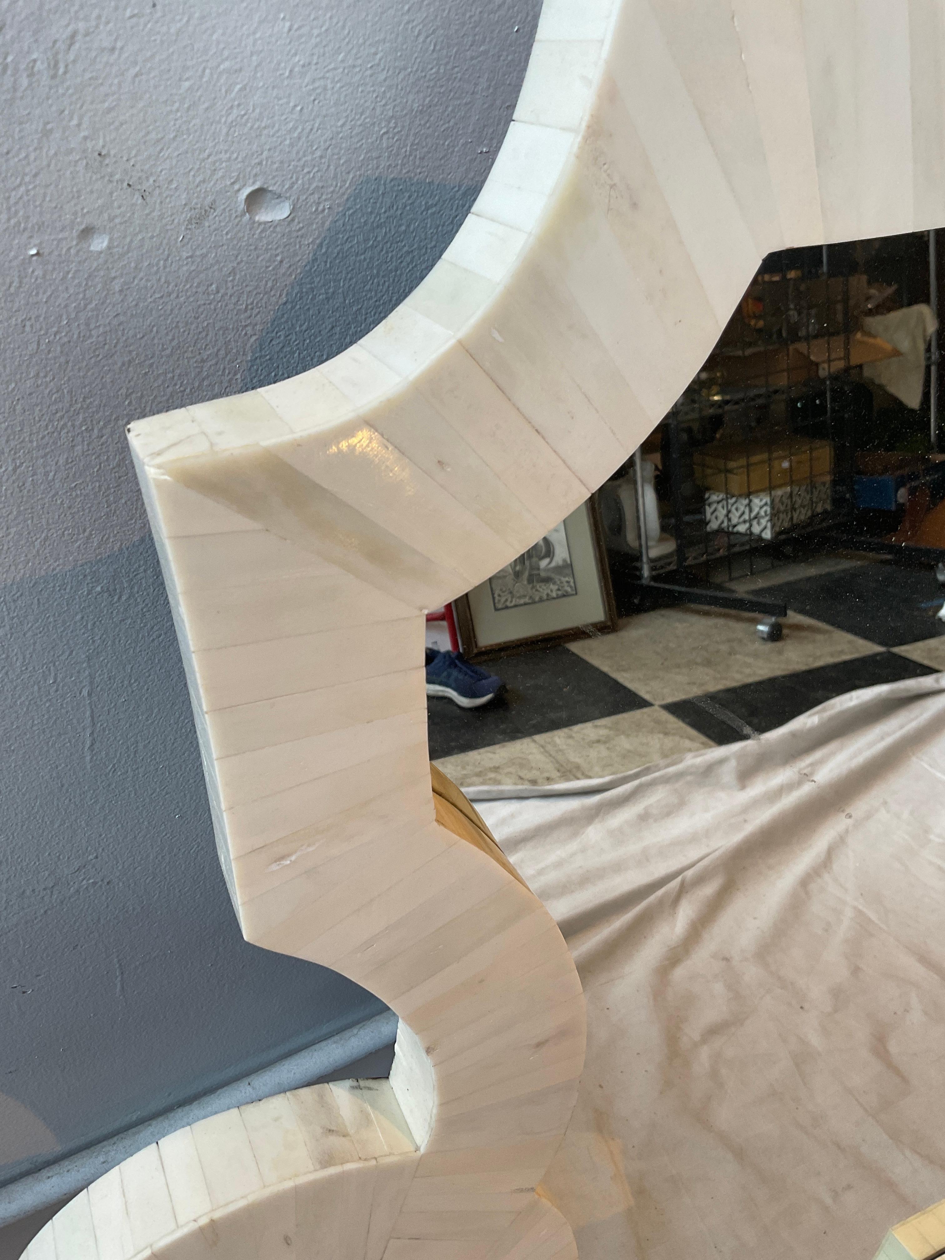 Pair Of Bone Mirrors For Sale 3