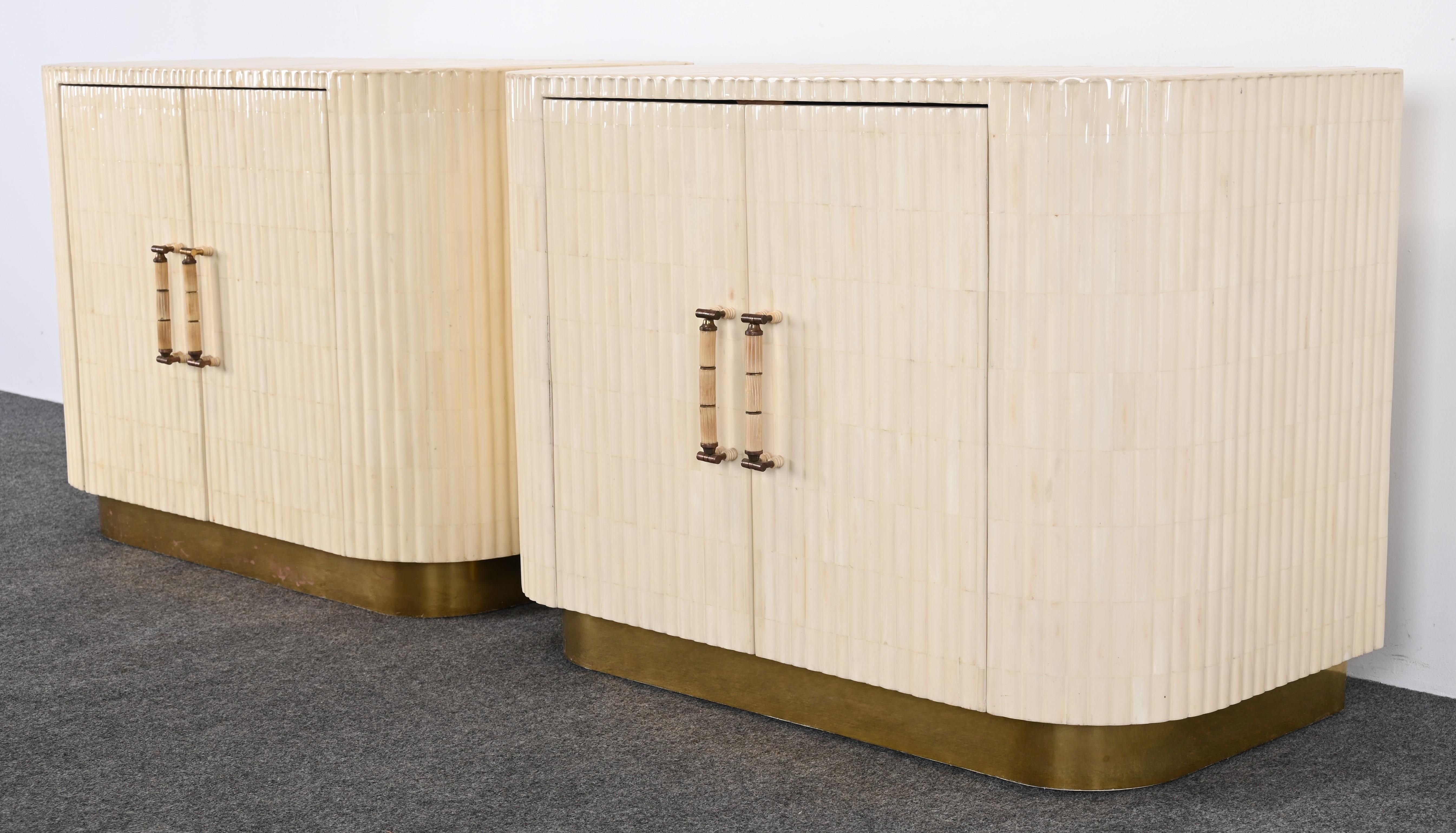 Pair of Bone Night Stands by Enrique Garcel, 1980s 10