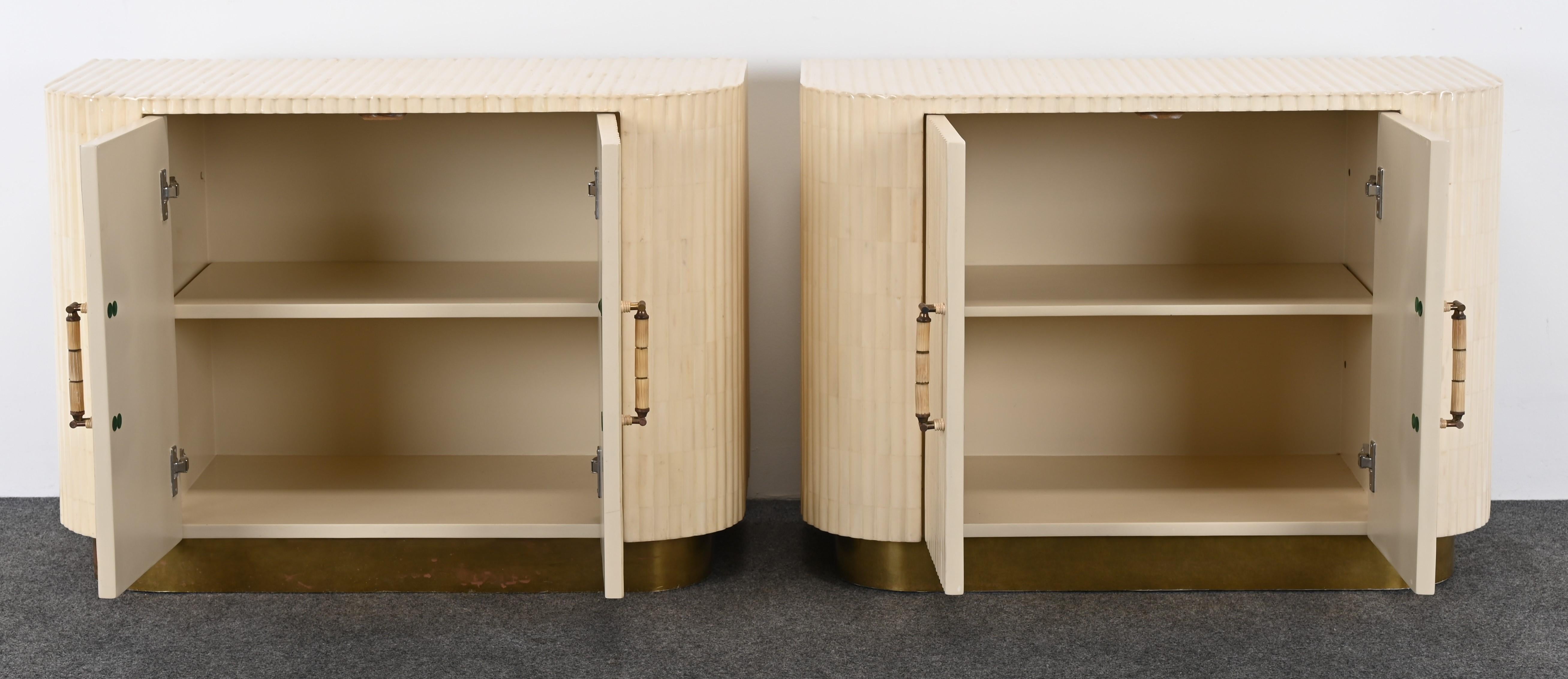 Pair of Bone Night Stands by Enrique Garcel, 1980s 2