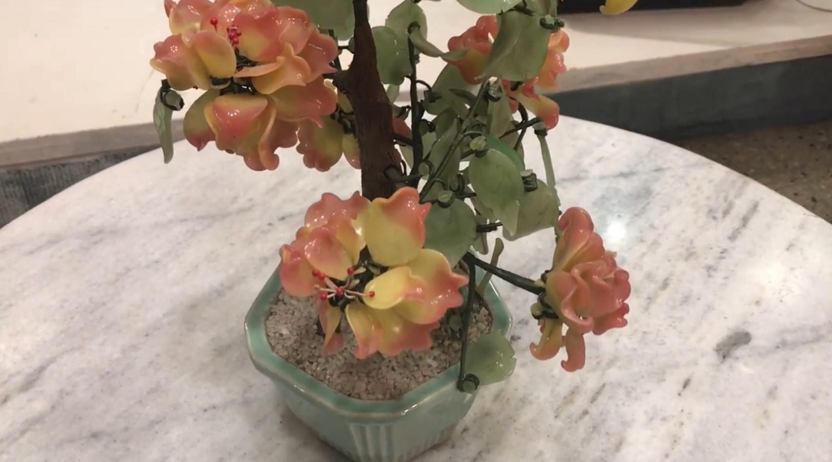 Paire de Bonsai 1980, verre et céramique en vente 5