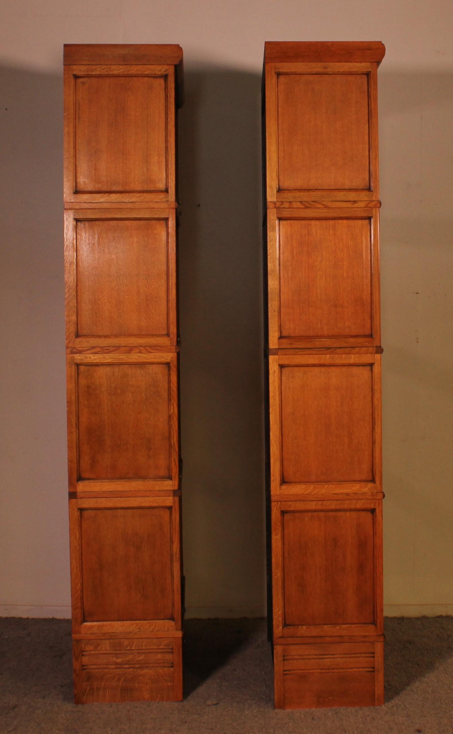 Pair Of Bookcases Called Stacking Bookcase In Light Oak 4