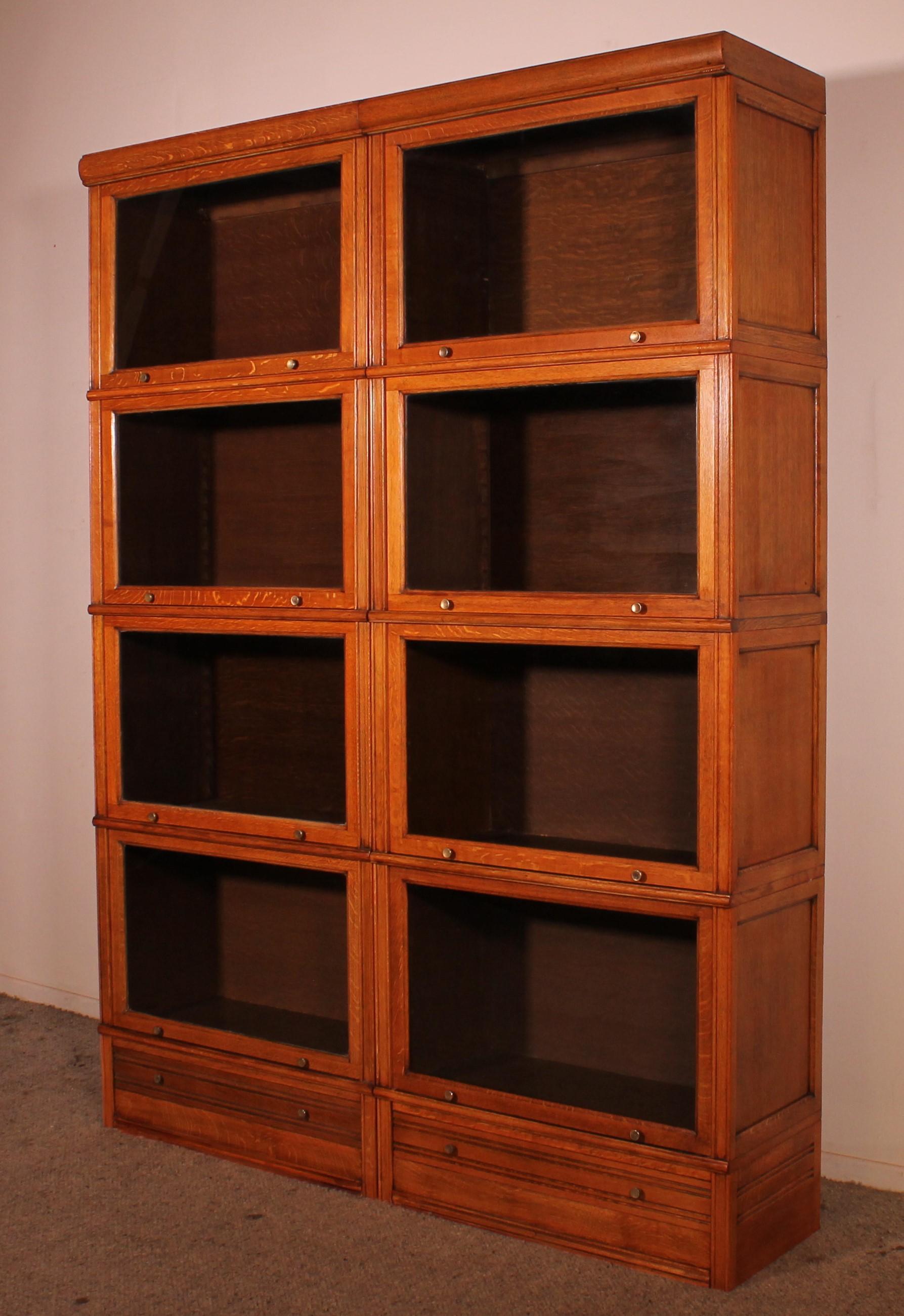 Pair Of Bookcases Called Stacking Bookcase In Light Oak 1