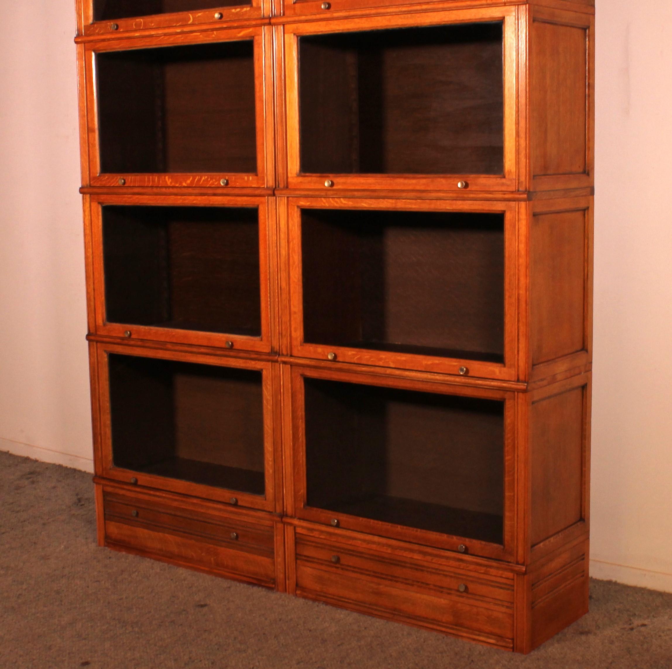 Pair Of Bookcases Called Stacking Bookcase In Light Oak 2