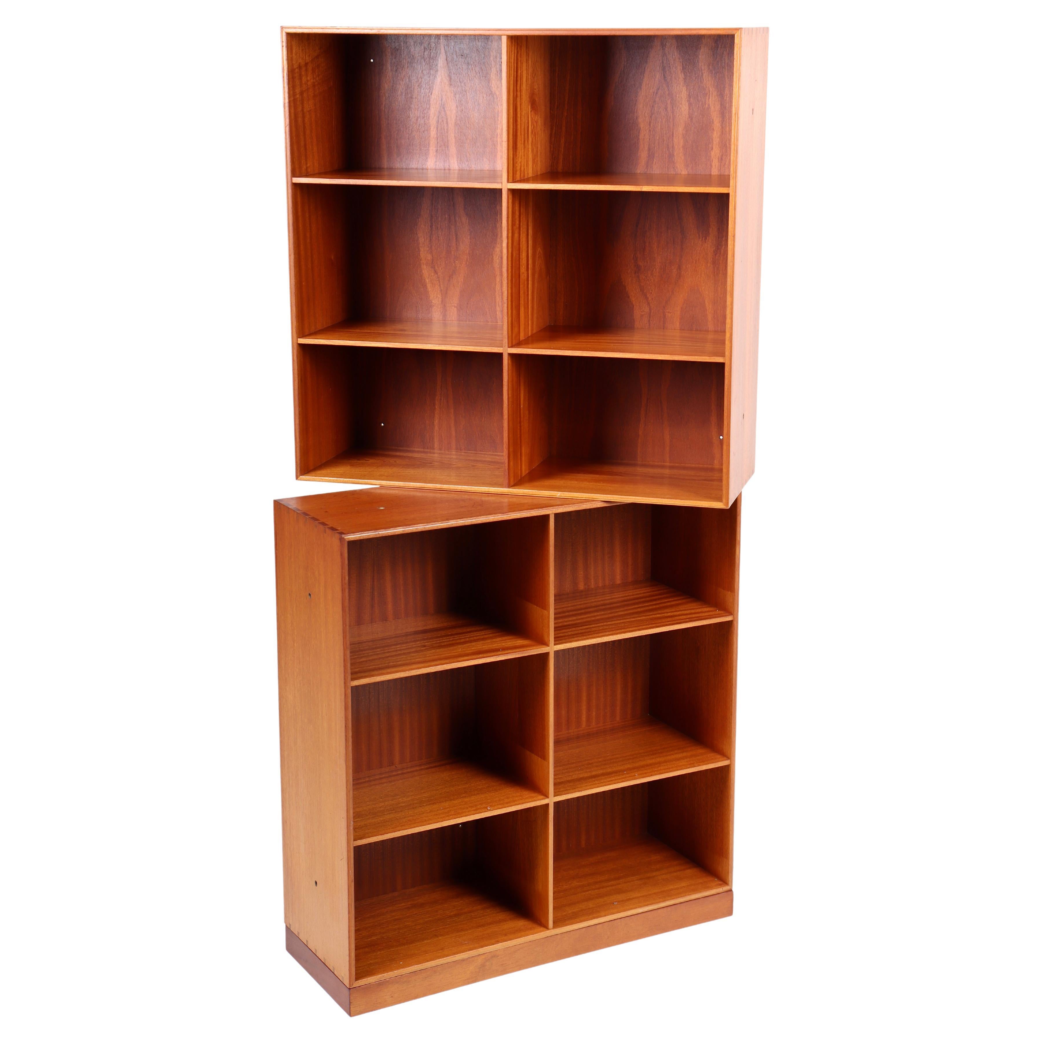 Pair of Bookcases in Mahogany by Mogens Koch, Danish Design, Midcentury, 1950s