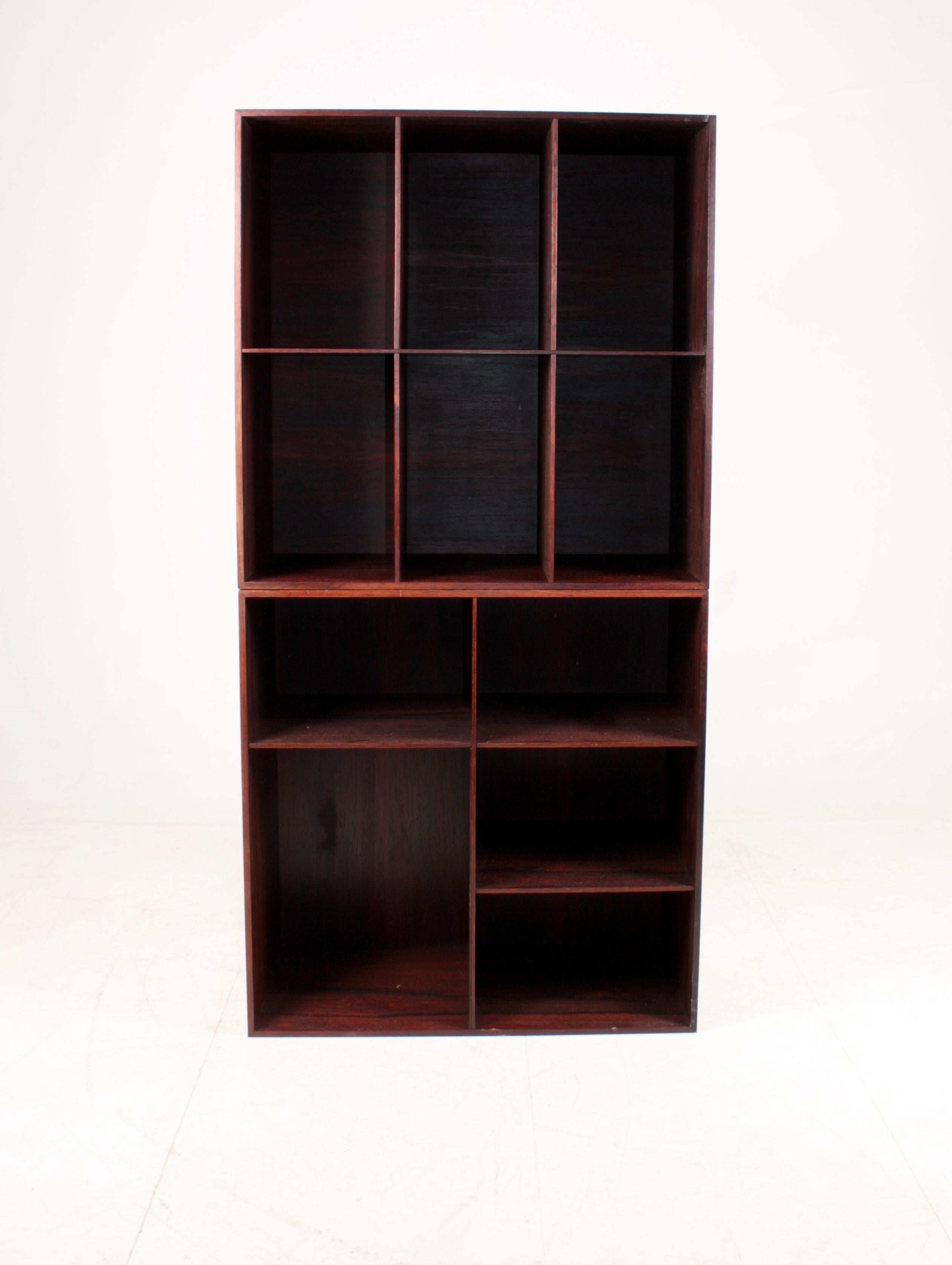 Pair of Bookcases in Rosewood by Mogens Koch, Danish Design, Mid-Century, 1950s In Good Condition In Lejre, DK